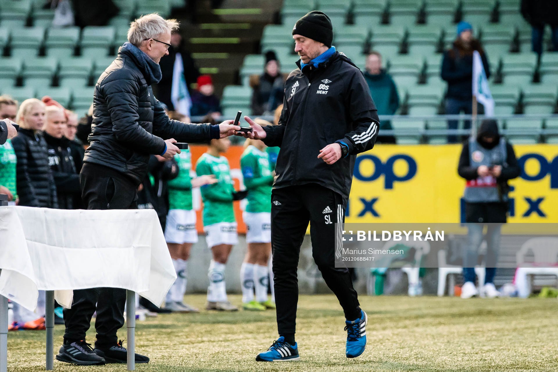 Steinar Lein, head coach of Rosenborg, with his silver medal