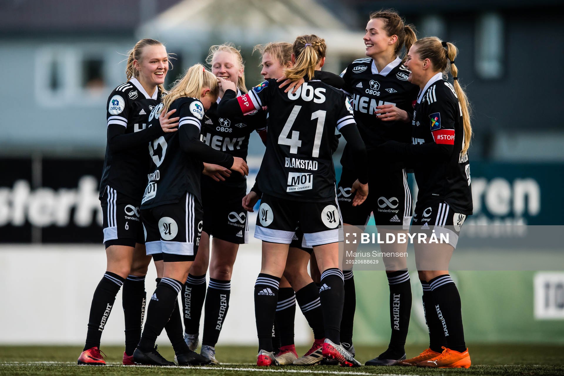 Celine Emilie Nergård of Rosenborg celebrates