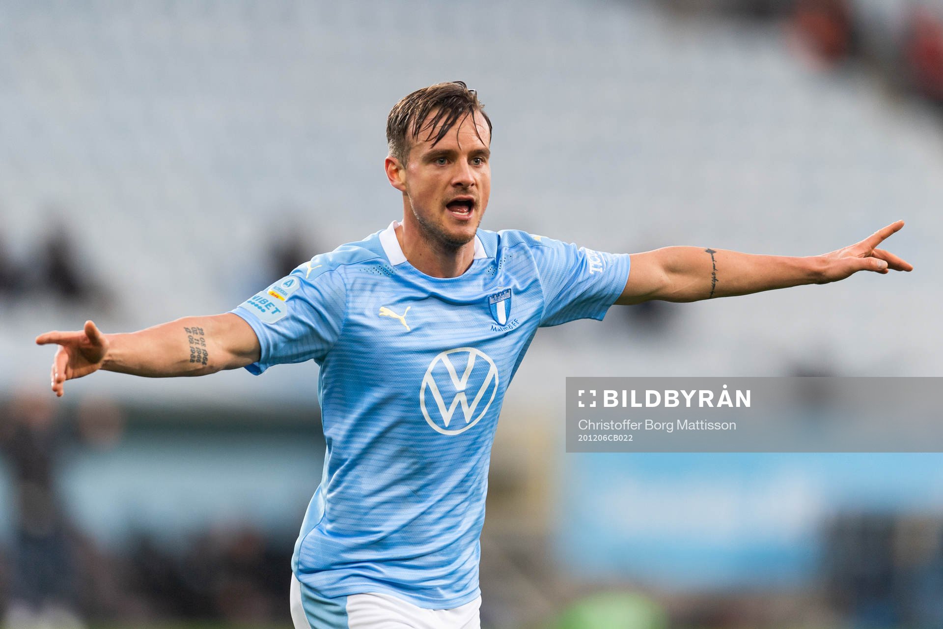 Malmö FFs Eric Larsson jublar