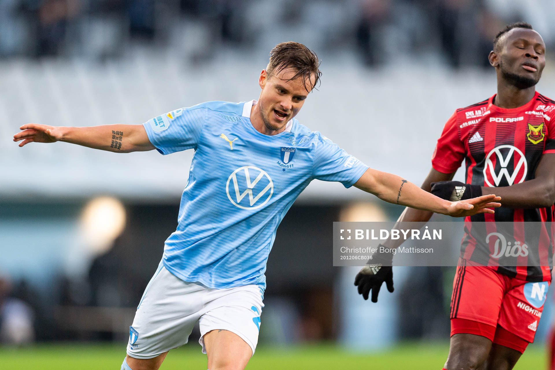 Malmö FFs Eric Larsson jublar