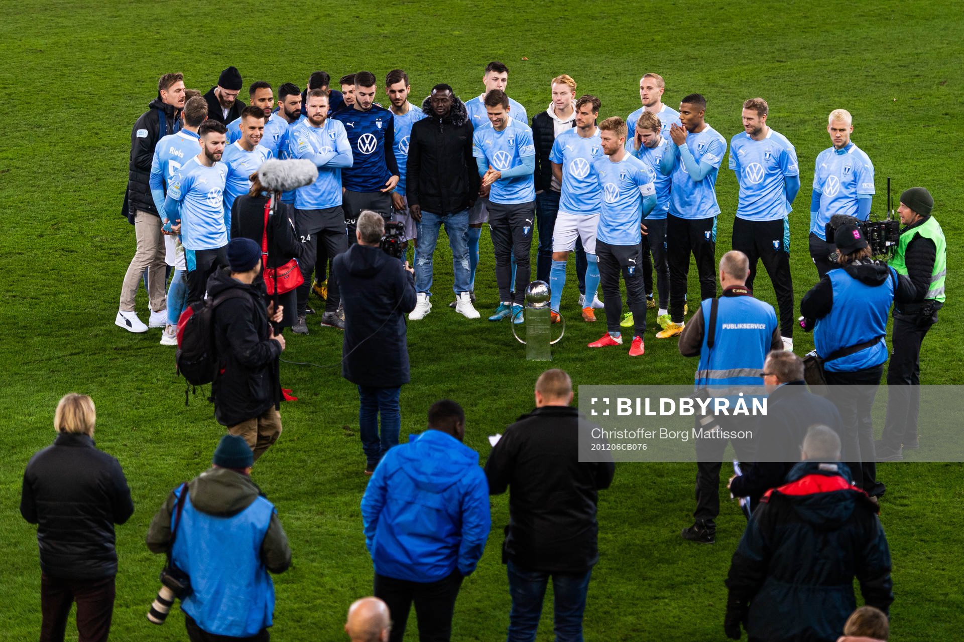 Malmö FFs spelare jublar