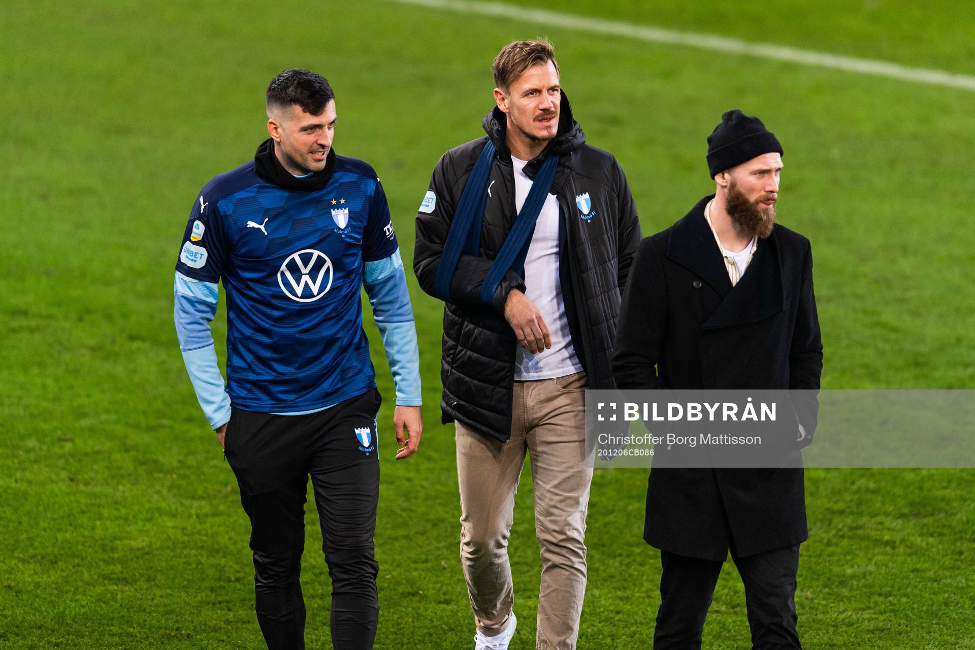 Malmö FFs målvakt Dusan Melicharek, målvakt Johan Dahlin