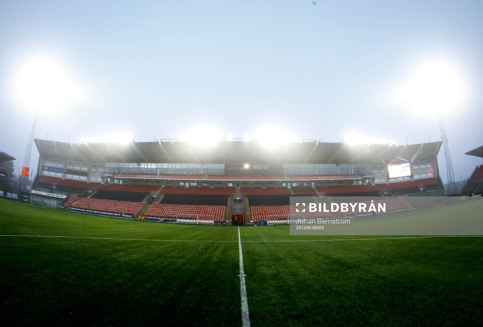 Norra läktaren på Behrn Arena