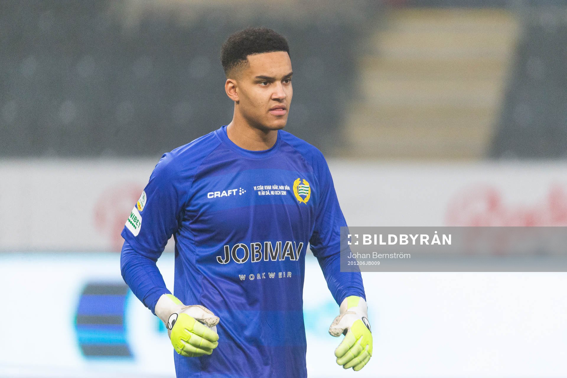 Hammarbys målvakt Oliver Dovin