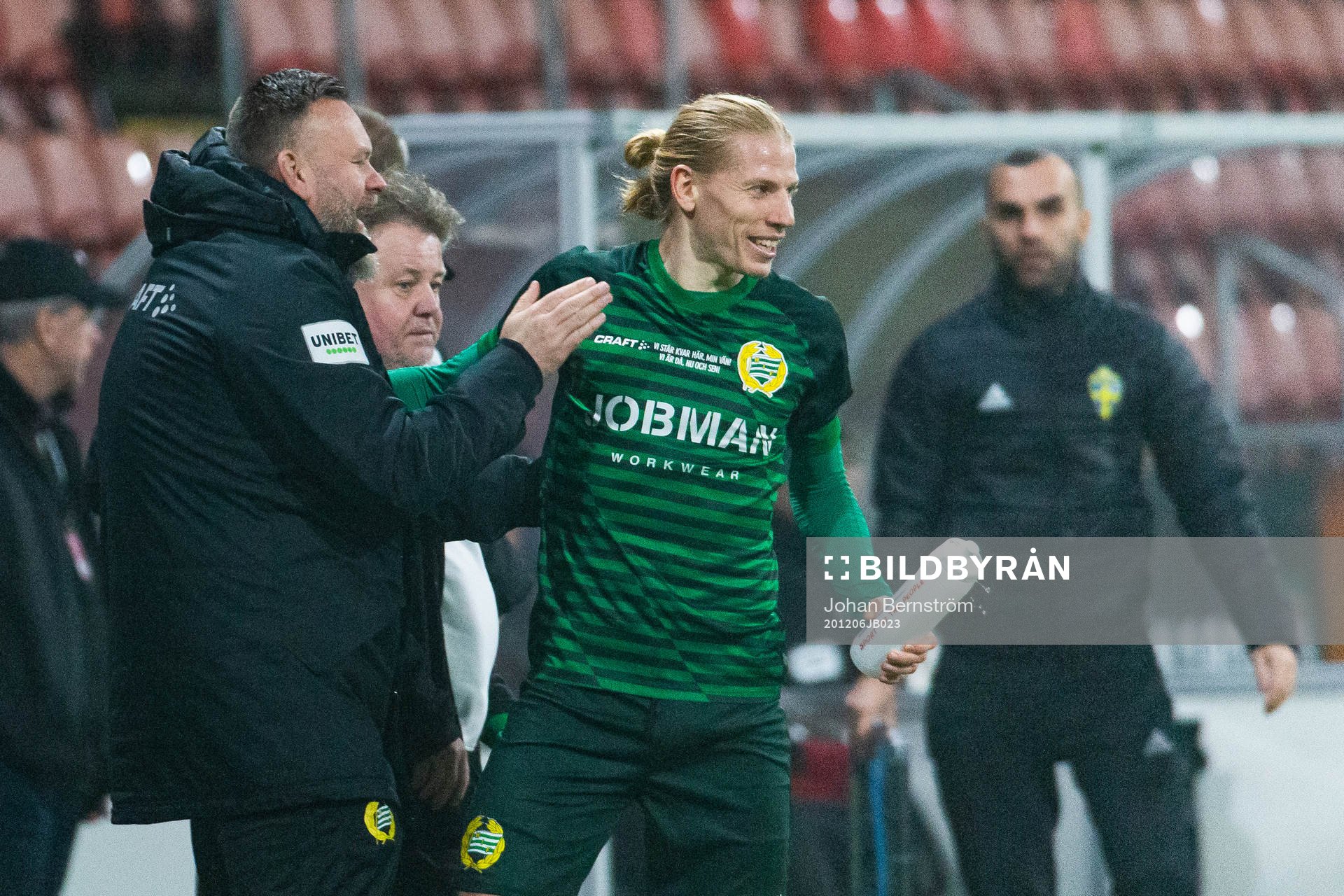 Hammarbys Gustav Ludwigson jublar
