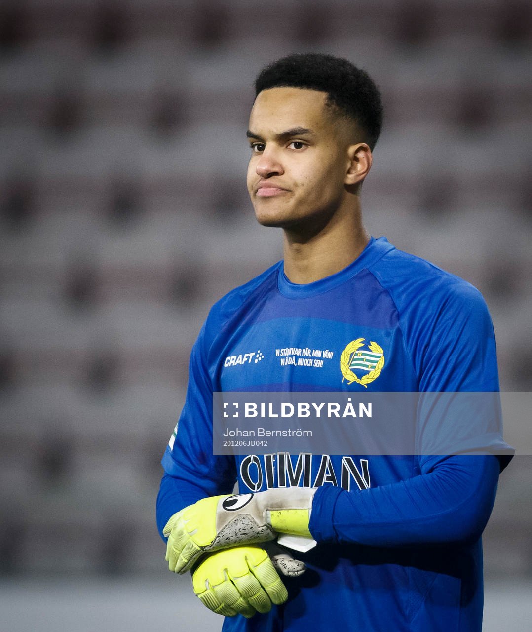 Hammarbys målvakt Oliver Dovin