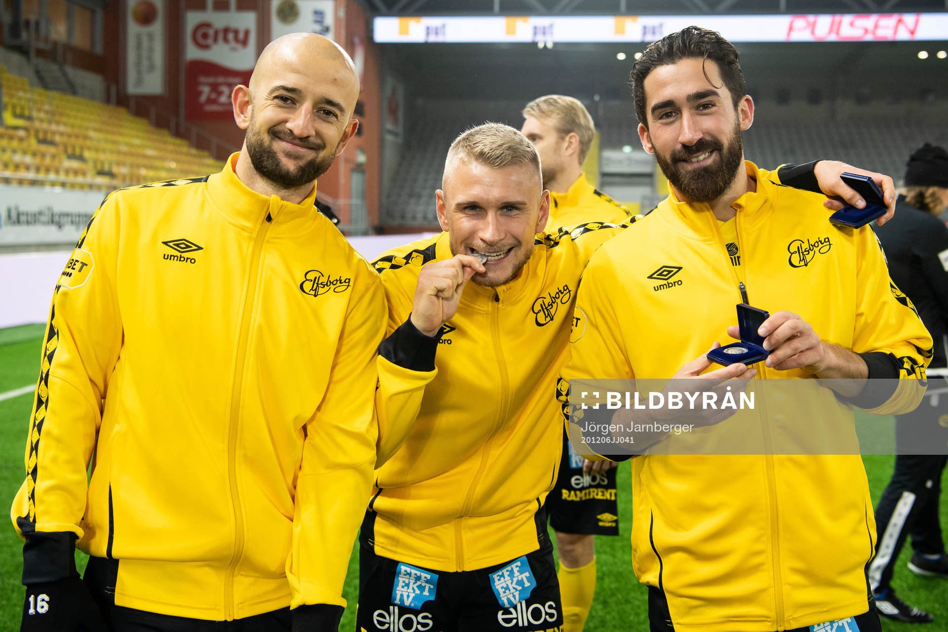 Elfsborgs Robert Gojani, Simon Strand och Frederik Holst