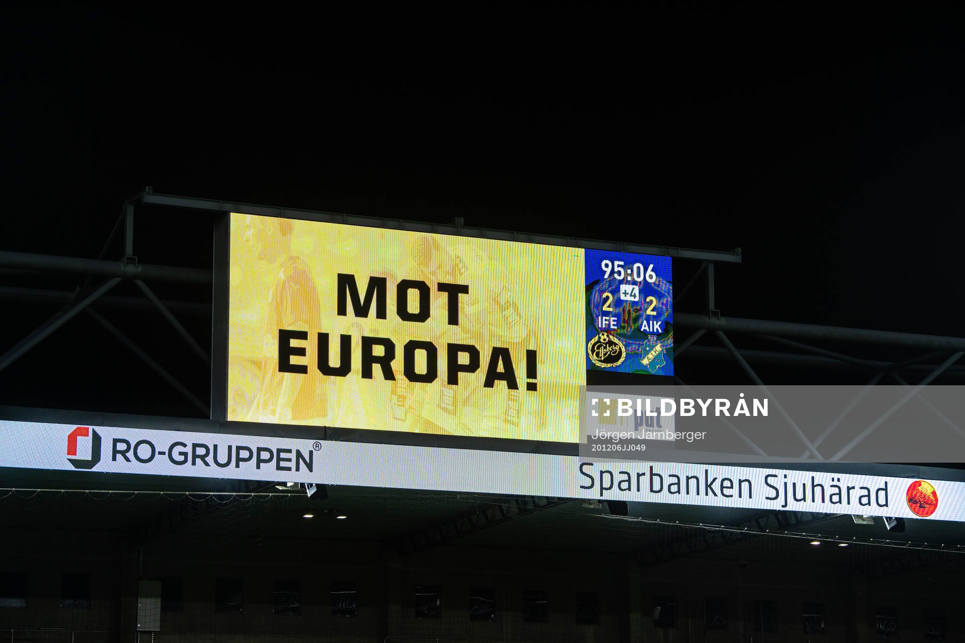 Led met texten Mot Europa