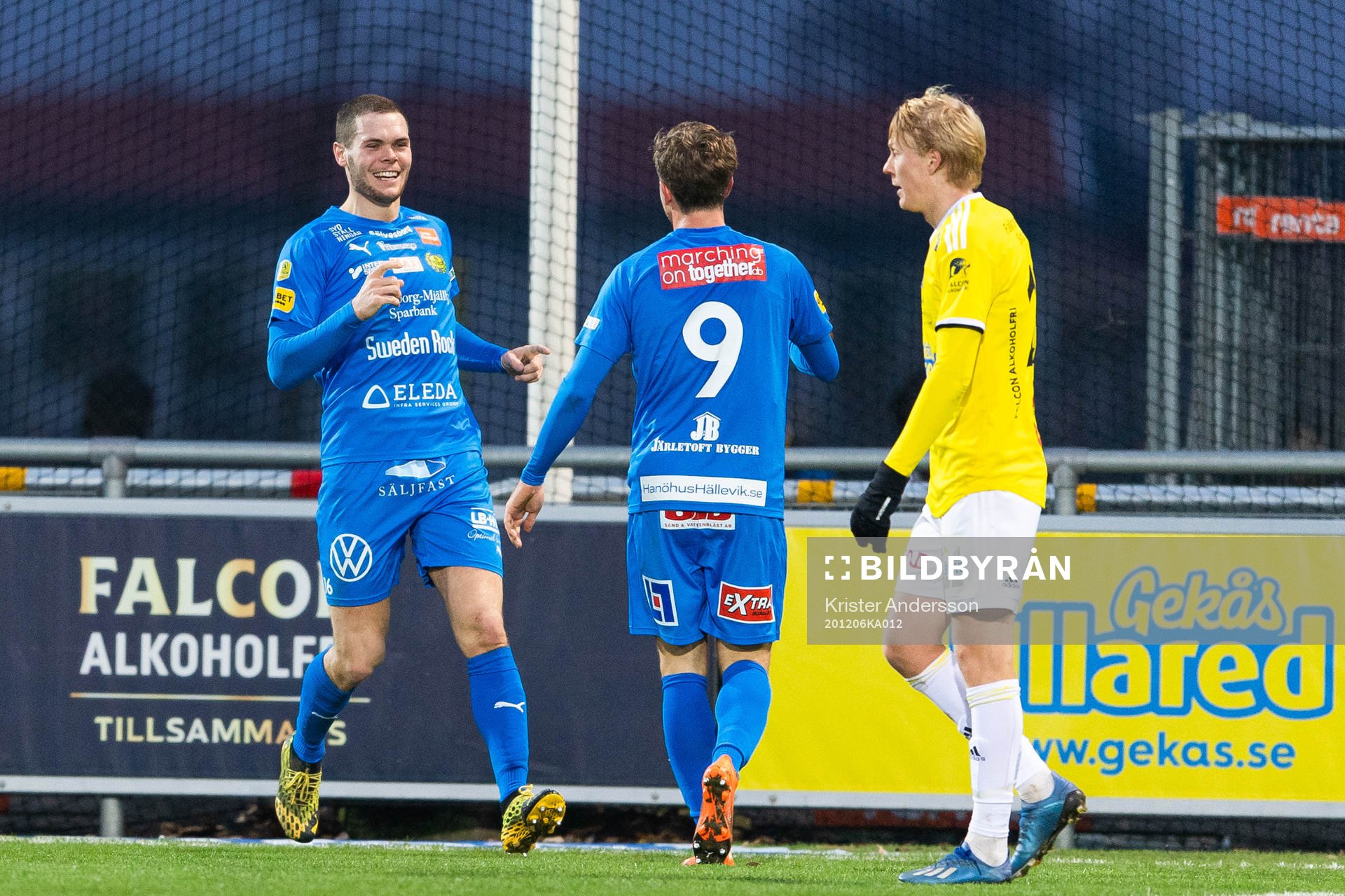 Mjällbys Jacob Bergström jublar