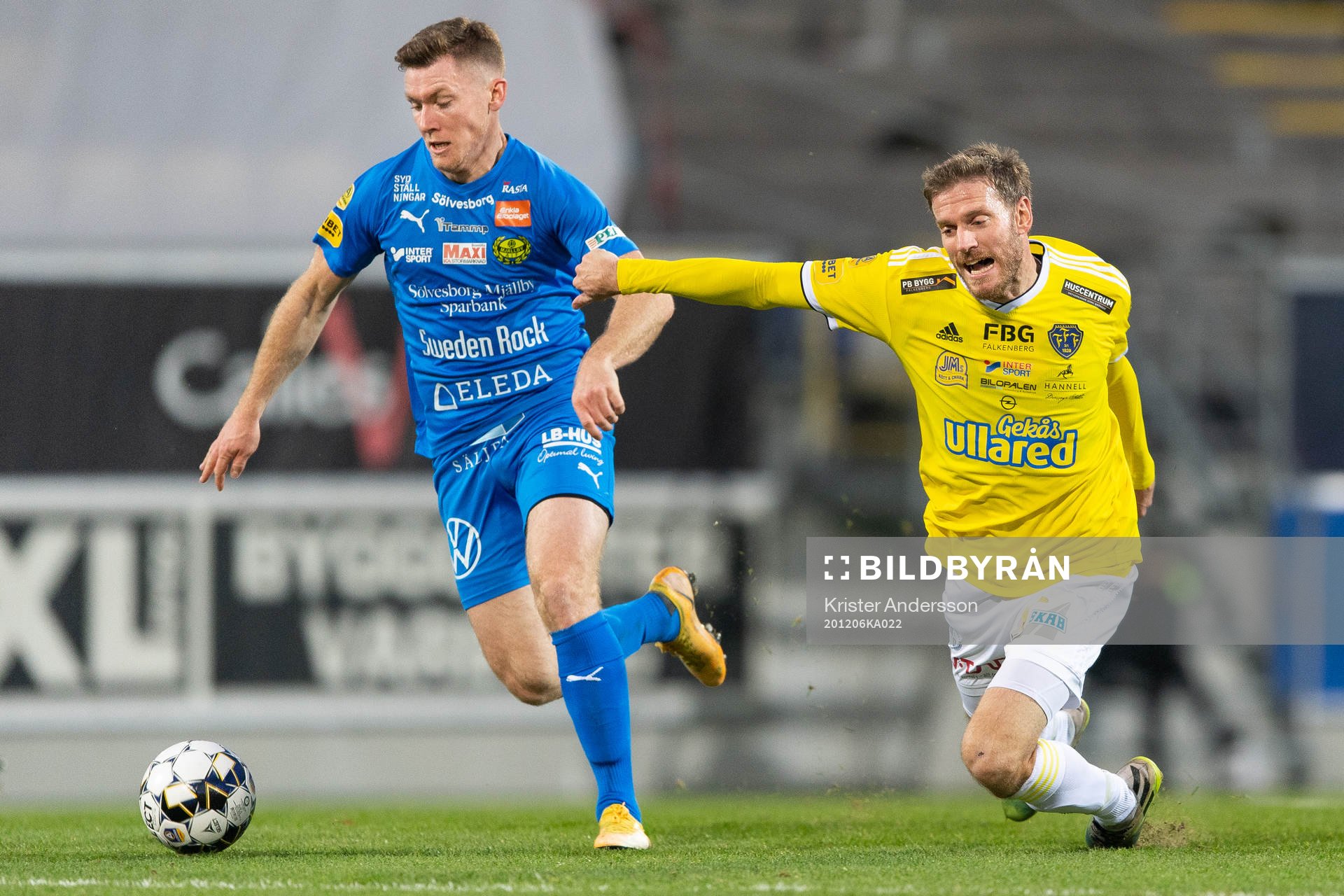 Mjällbys Viktor Agardius och Falkenbergs Karl Söderström