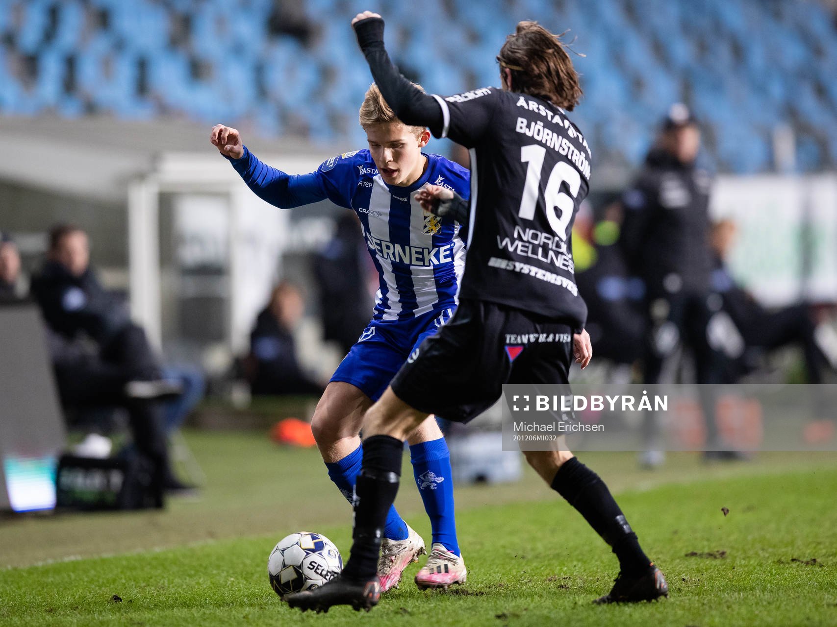 IFK Göteborgs Isak Dahlqvist och Sirius Axel Björnström