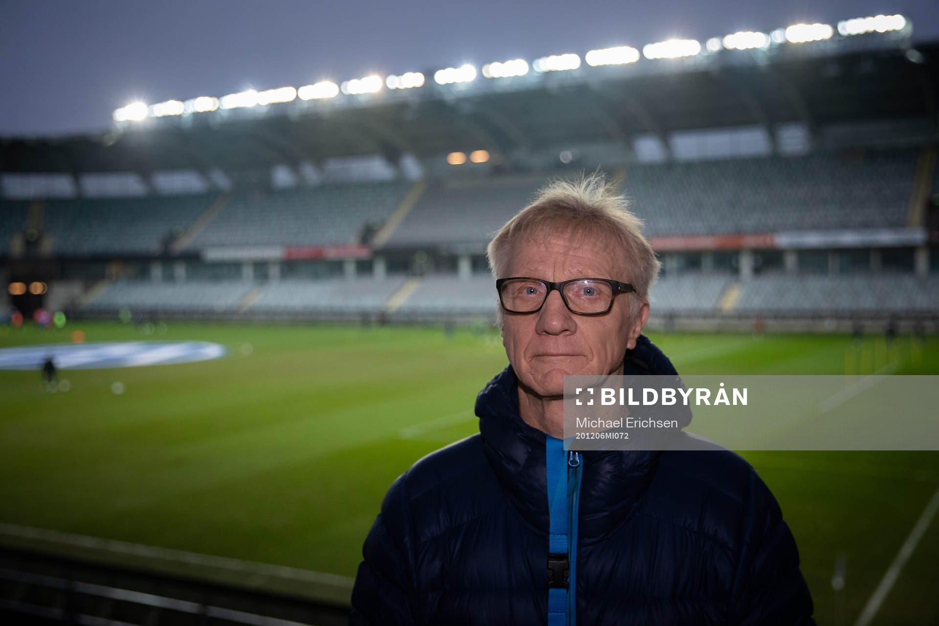 IFK Göteborgs chefsscout Olle Sultan innan fotbollsmatchen