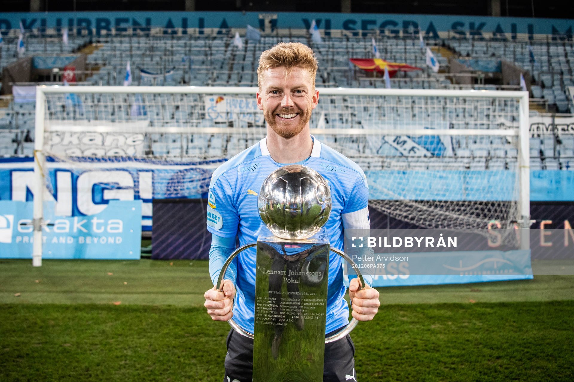 Malmö FFs Anders Christiansen jublar med Lennart