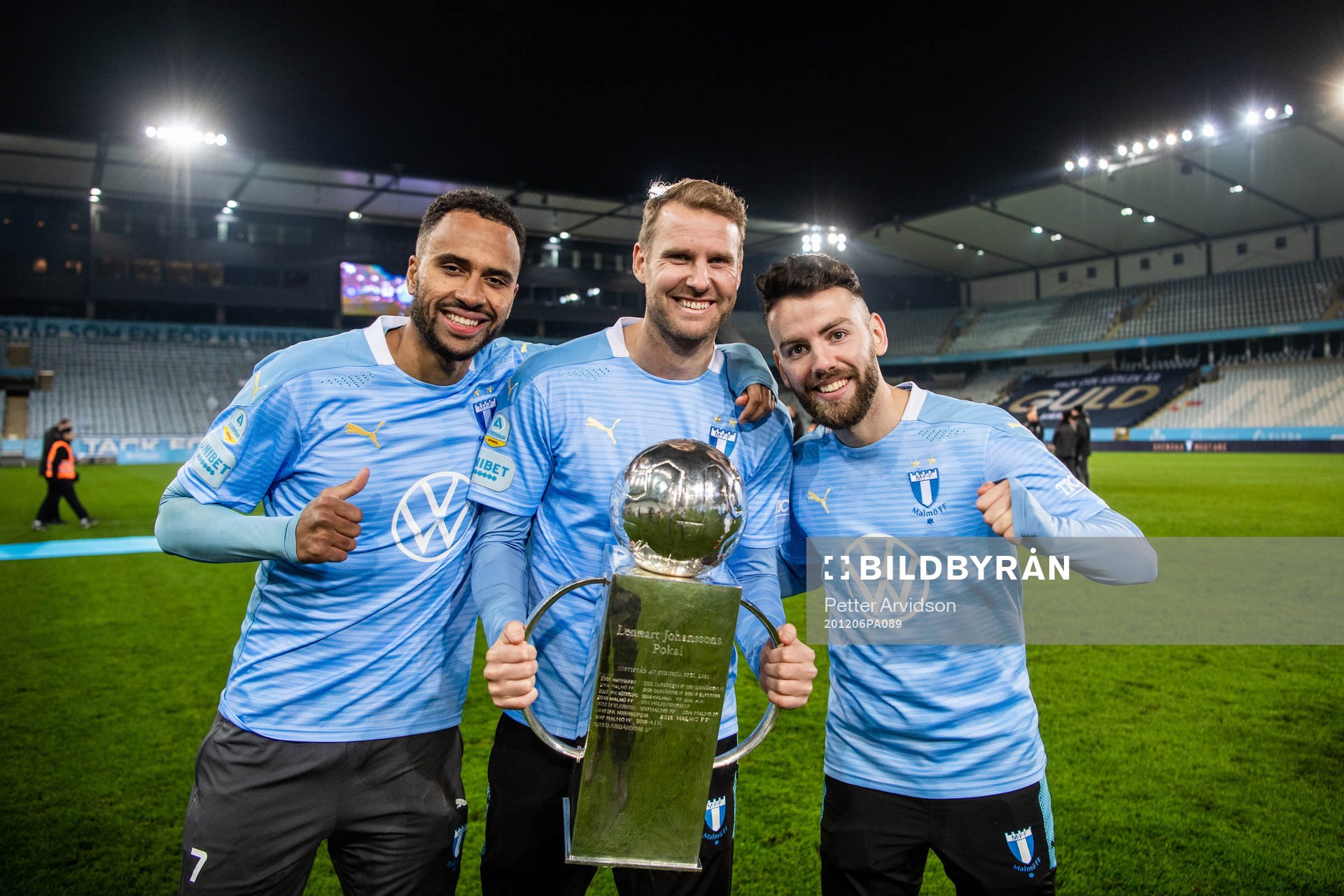 Malmö FFs Isaac Kiese Thelin, Ola Toivonen och Erdal Rakip