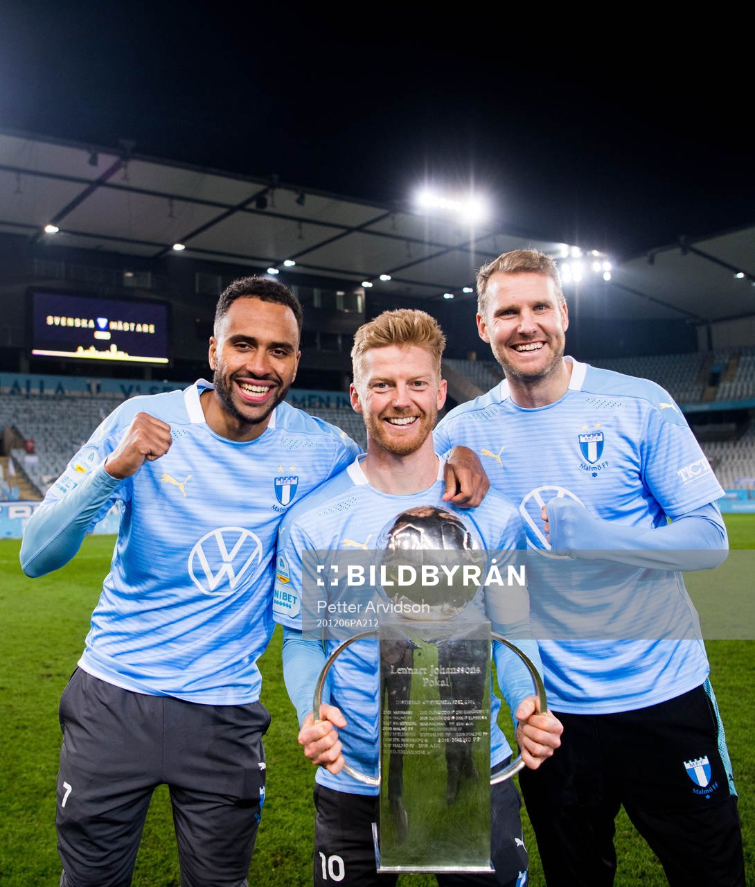 Malmö FFs Isaac Kiese Thelin, Anders Christiansen och Ola