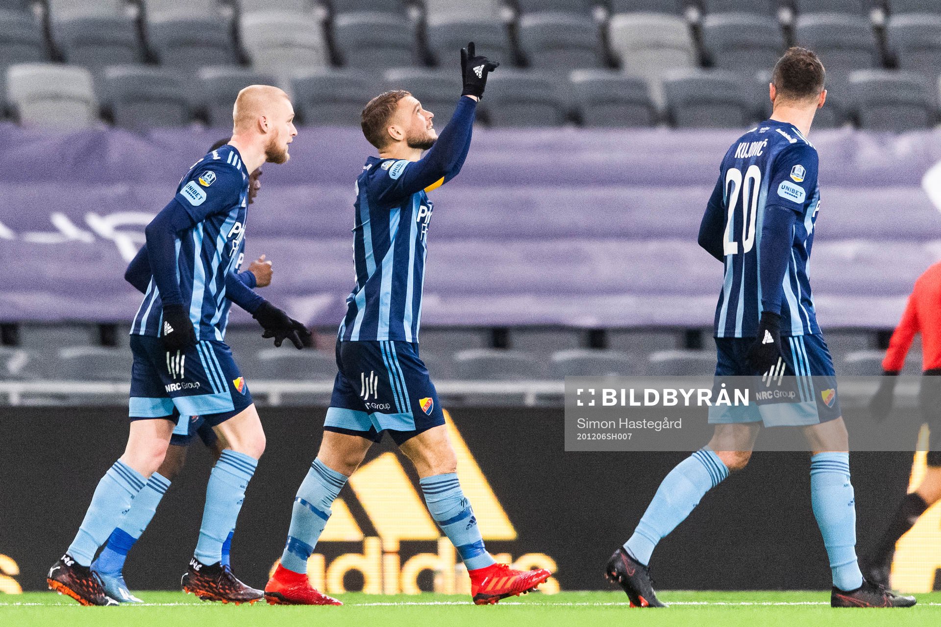 Djurgårdens Jesper Karlström jublar