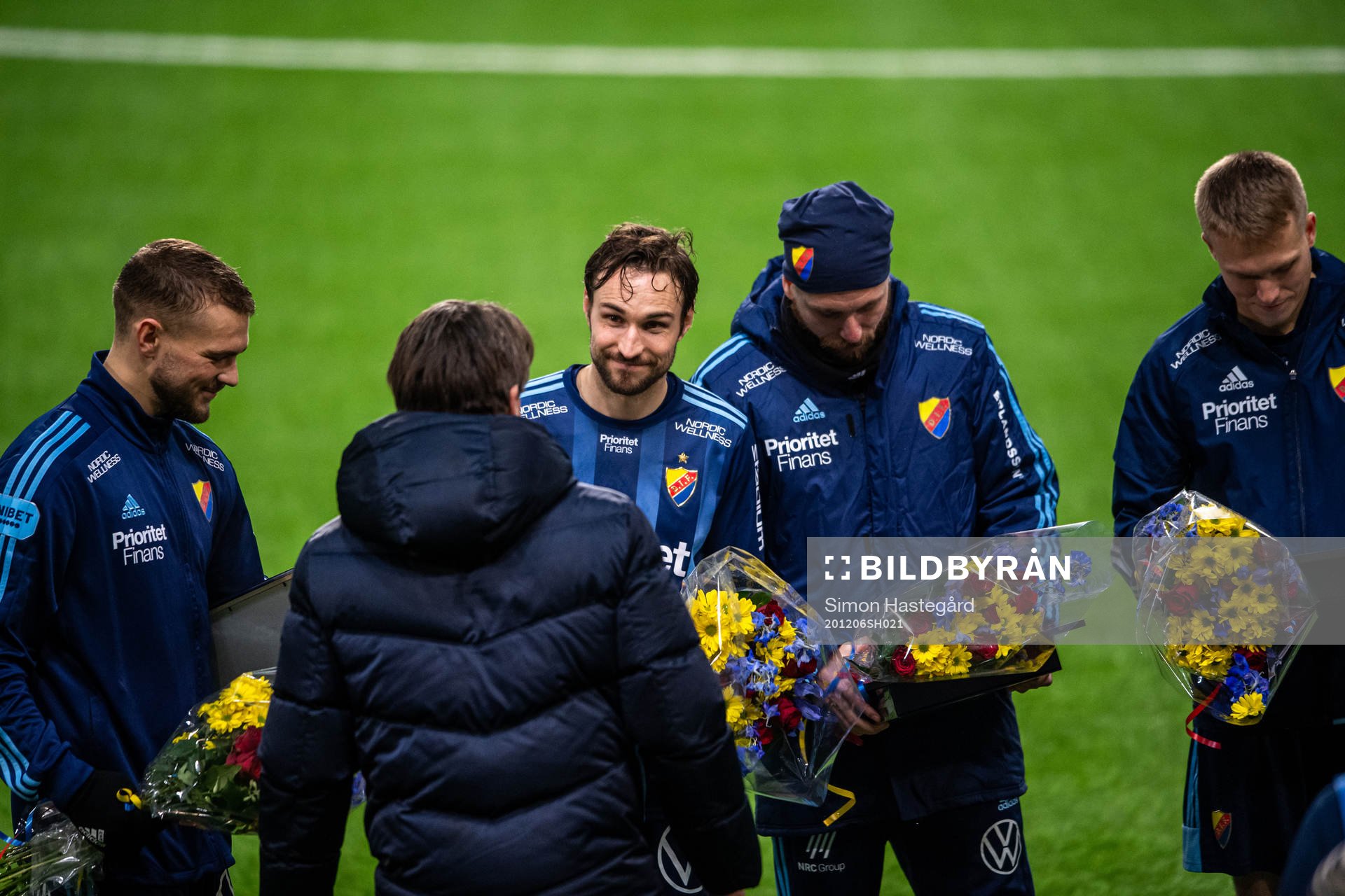 Djurgårdens Jesper Karlström , Kevin Walker, Jonathan