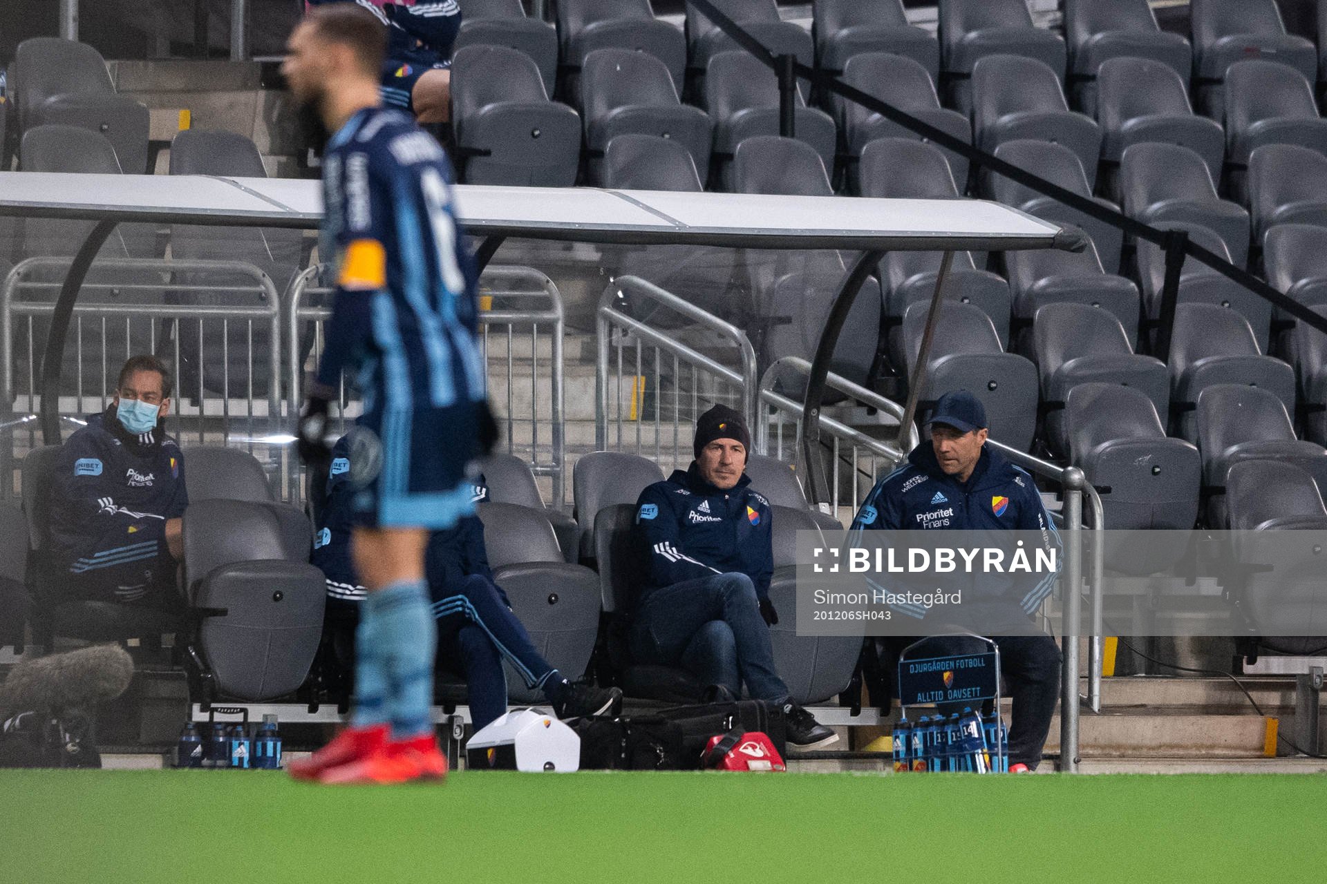 Djurgårdens tränare Kim Bergstrand och tränare Thomas
