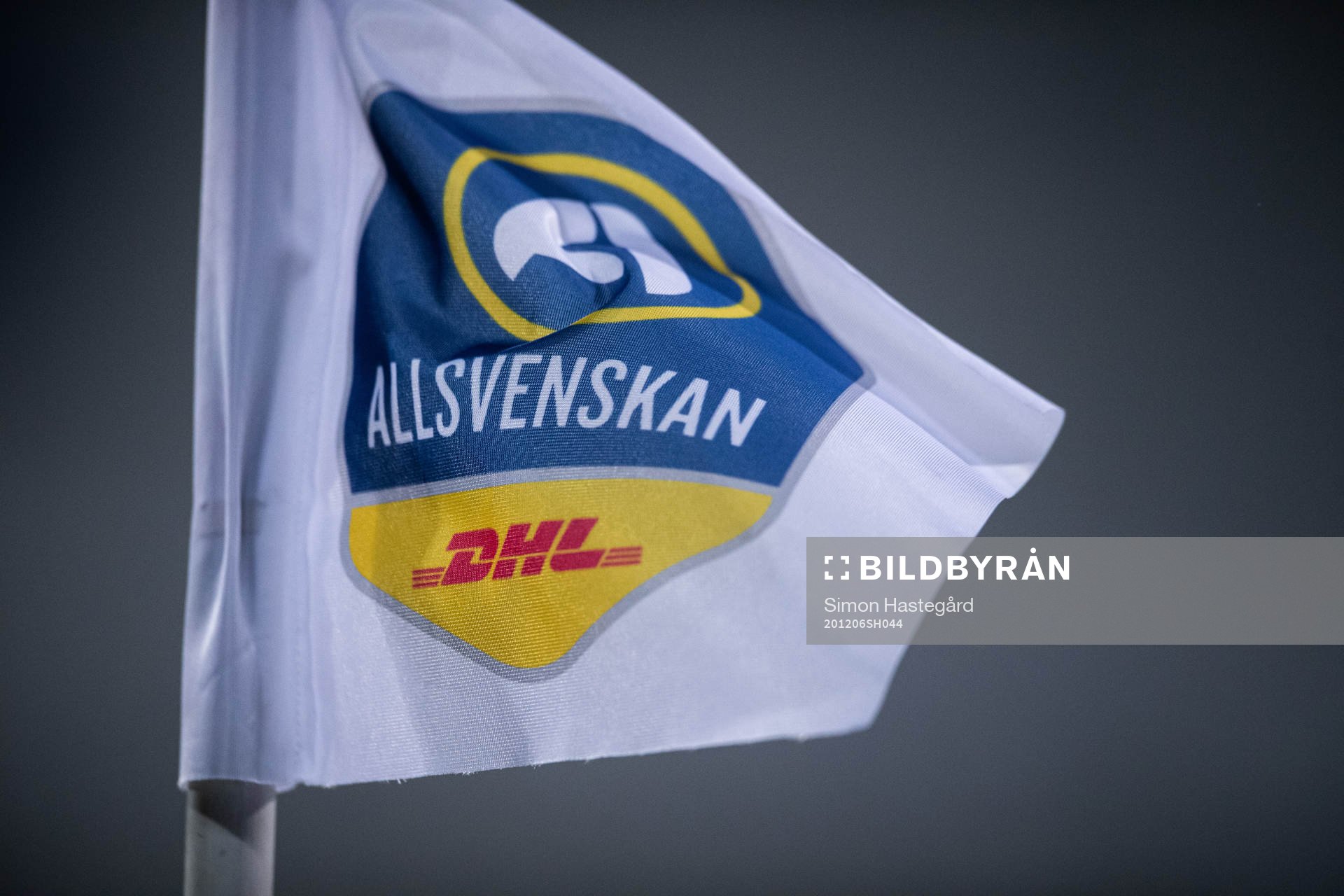 En hörnflagga nder fotbollsmatchen i Allsvenskan mellan