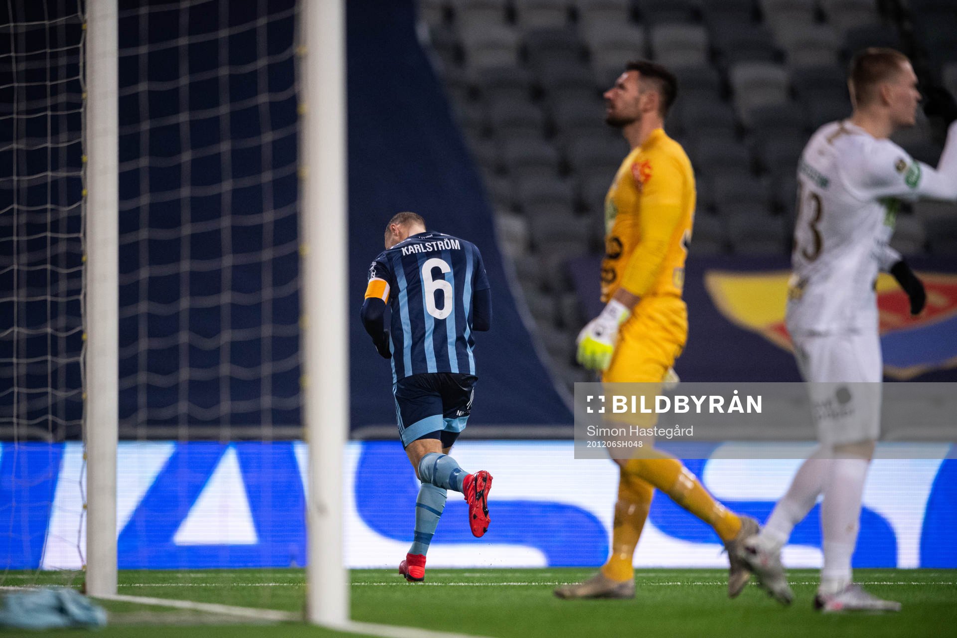 Djurgårdens Jesper Karlström jublar
