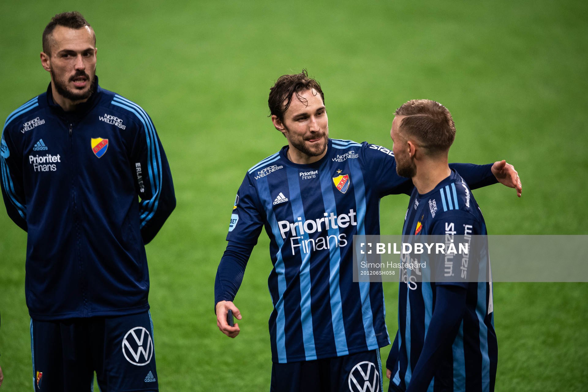Djurgårdens Kevin Walker och Nicklas Bärkroth