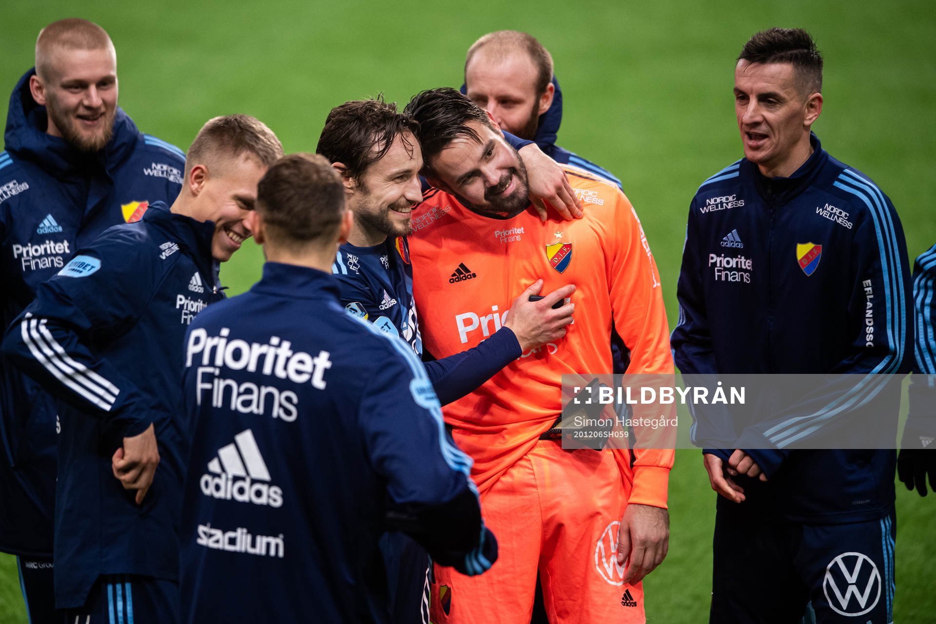 Djurgårdens Kevin Walker och målvakt Tommi Vaiho