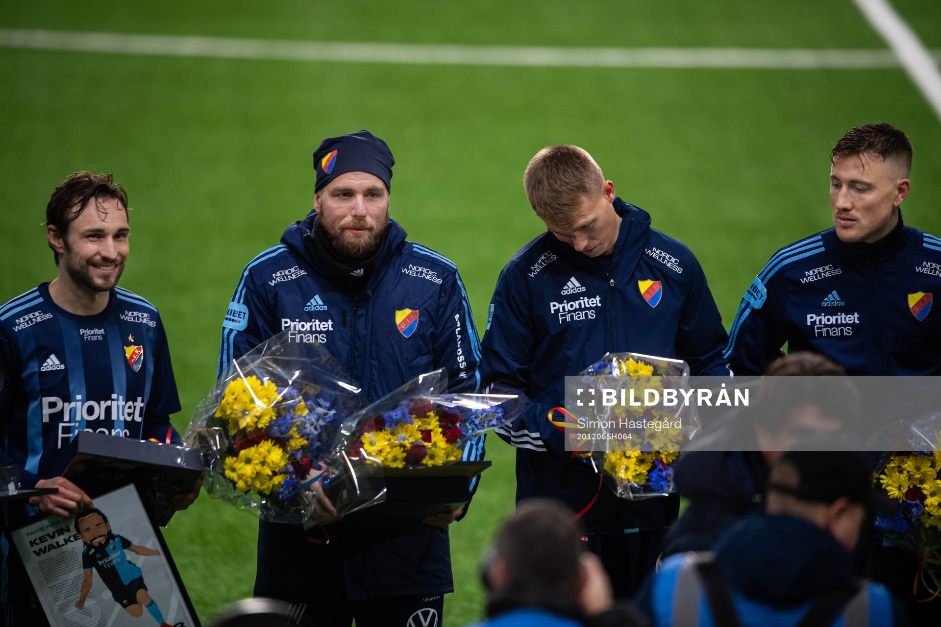 Djurgårdens Kevin Walker , Jonathan Ring, Jonathan