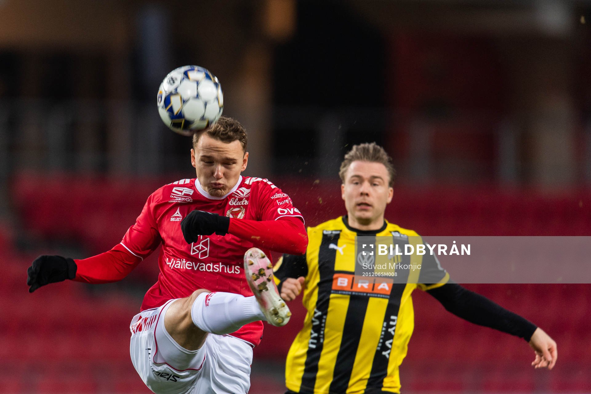 Kalmars Piotr Johansson och Häckens Alexander Söderlund
