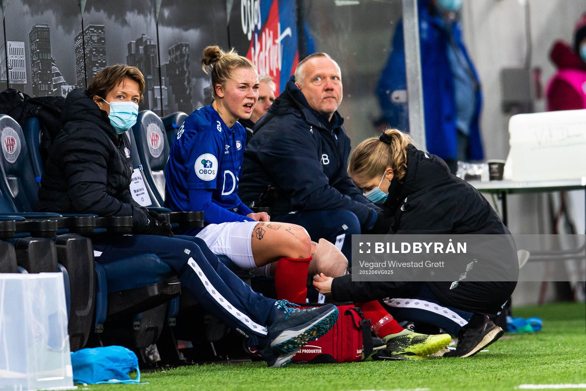 Marie Dølvik Markussen of Vålerenga injured