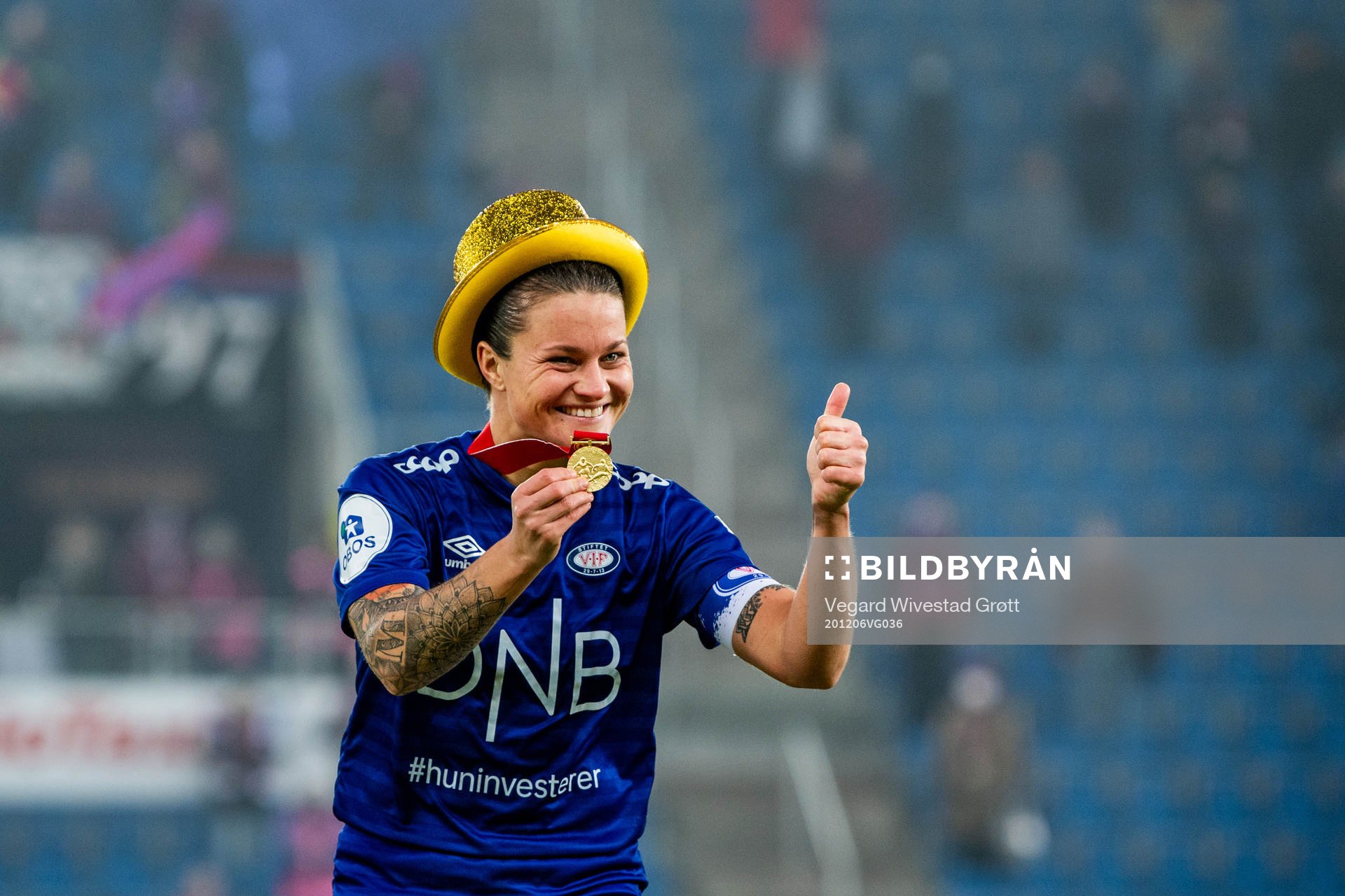 Sherida Spitse of Vålerenga celebrates