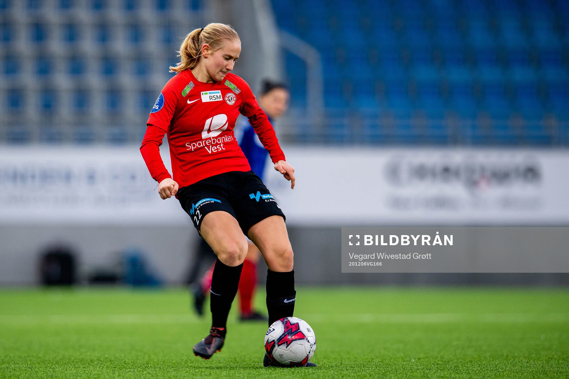 Tora Ose of Arna-Bjørnar during the Toppserien football match between Vålerenga and Arna-Bjørnar on December 6, 2020 in Oslo.