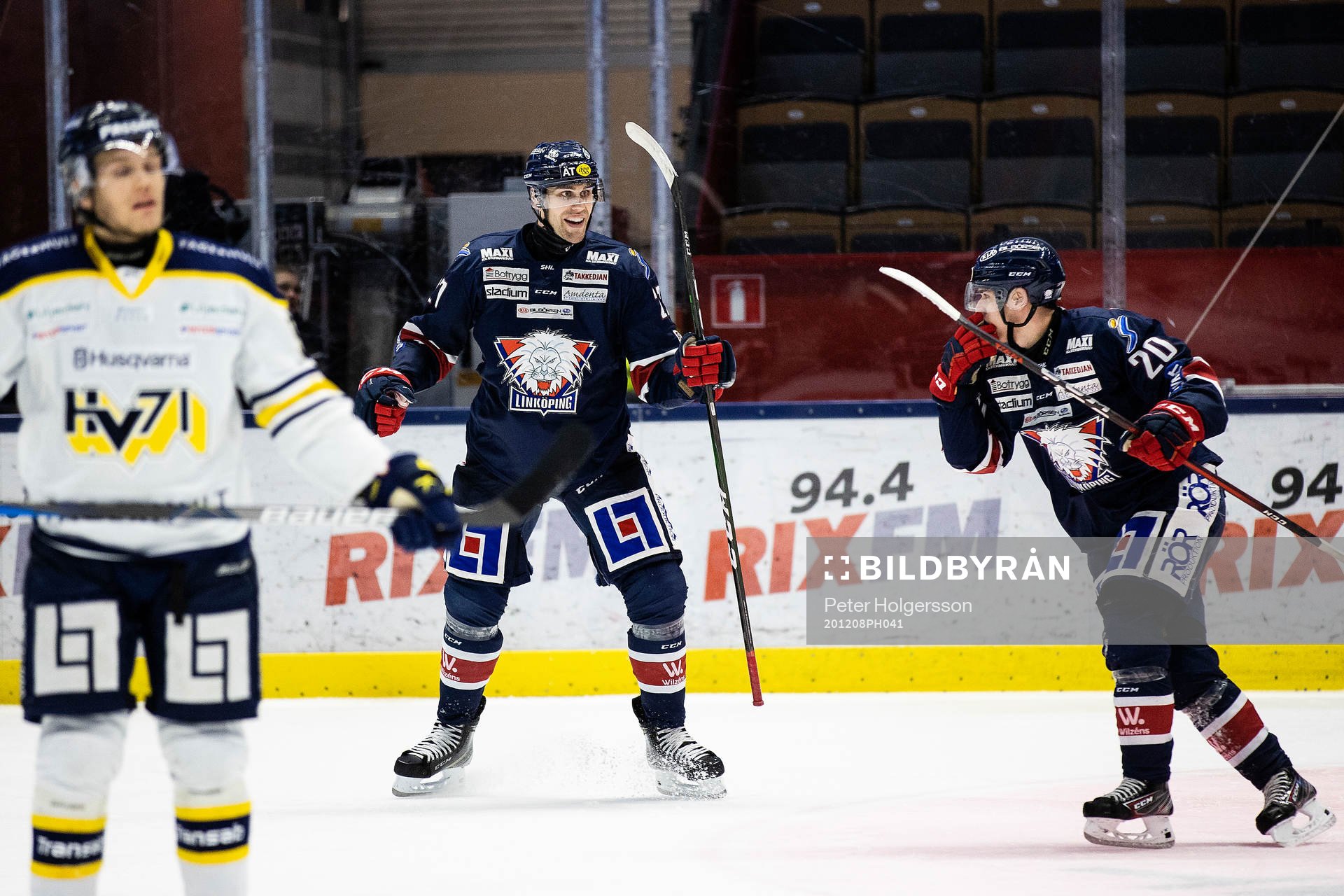 Linköpings Dan Pettersson jublar