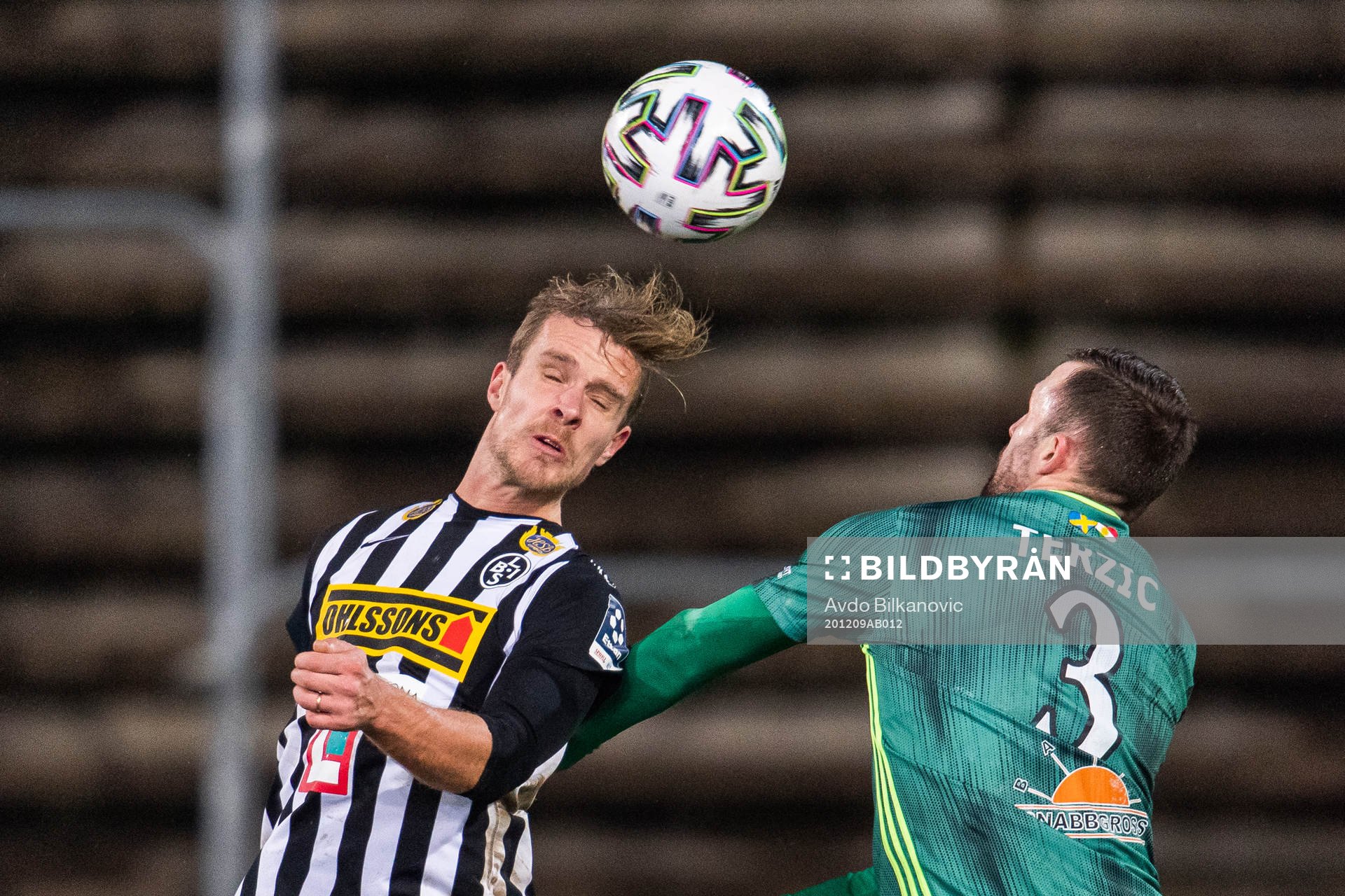 Landskronas Linus Olsson och Dalkurds Adi Terzic