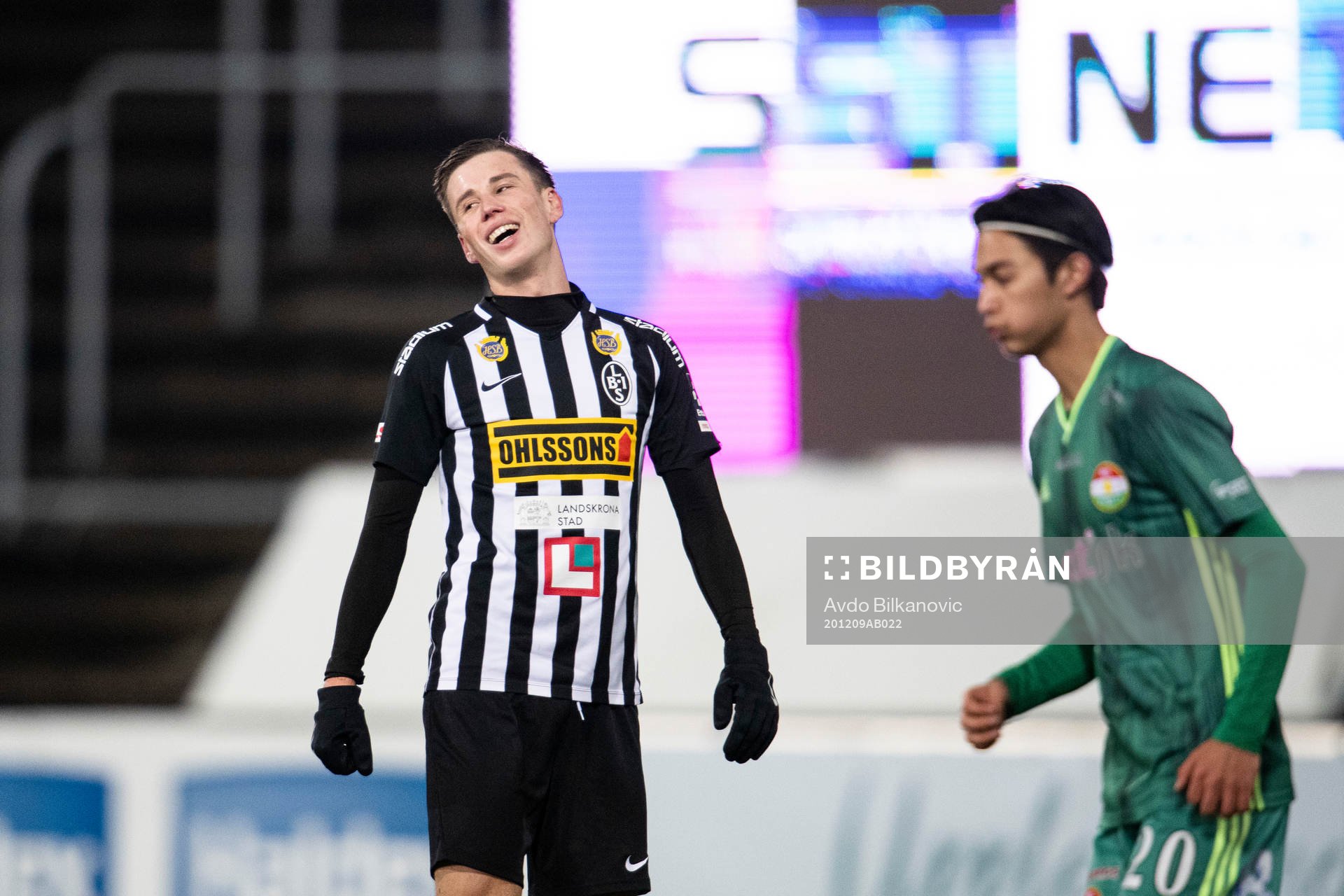 Landskronas Filip Olsson agerar