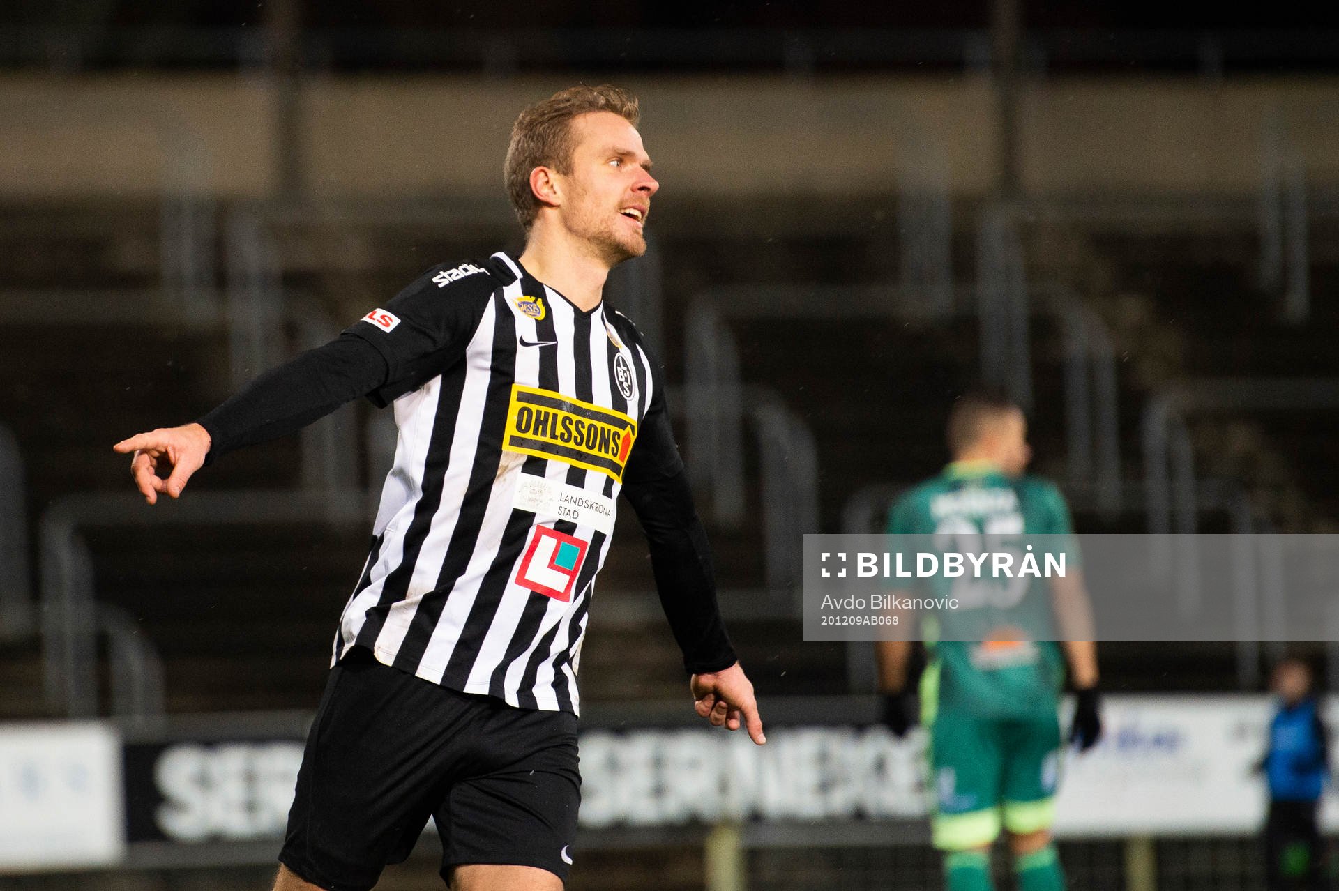 Landskronas Linus Olsson jublar