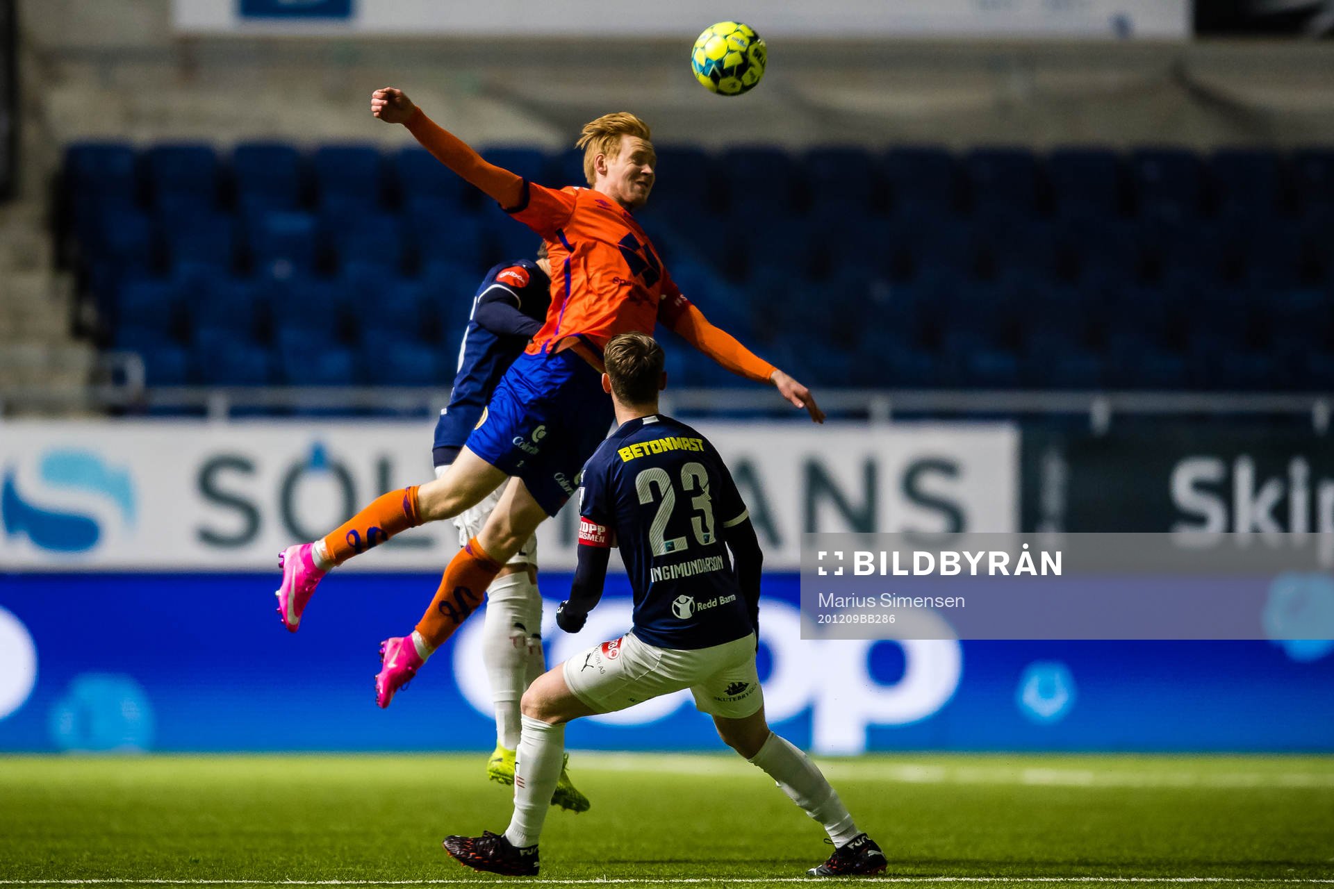Sigurd Tafjord of Aalesund during the Eliteserien match between Aalesund and Strømsgodset on December 9, 2020 in Ålesund.