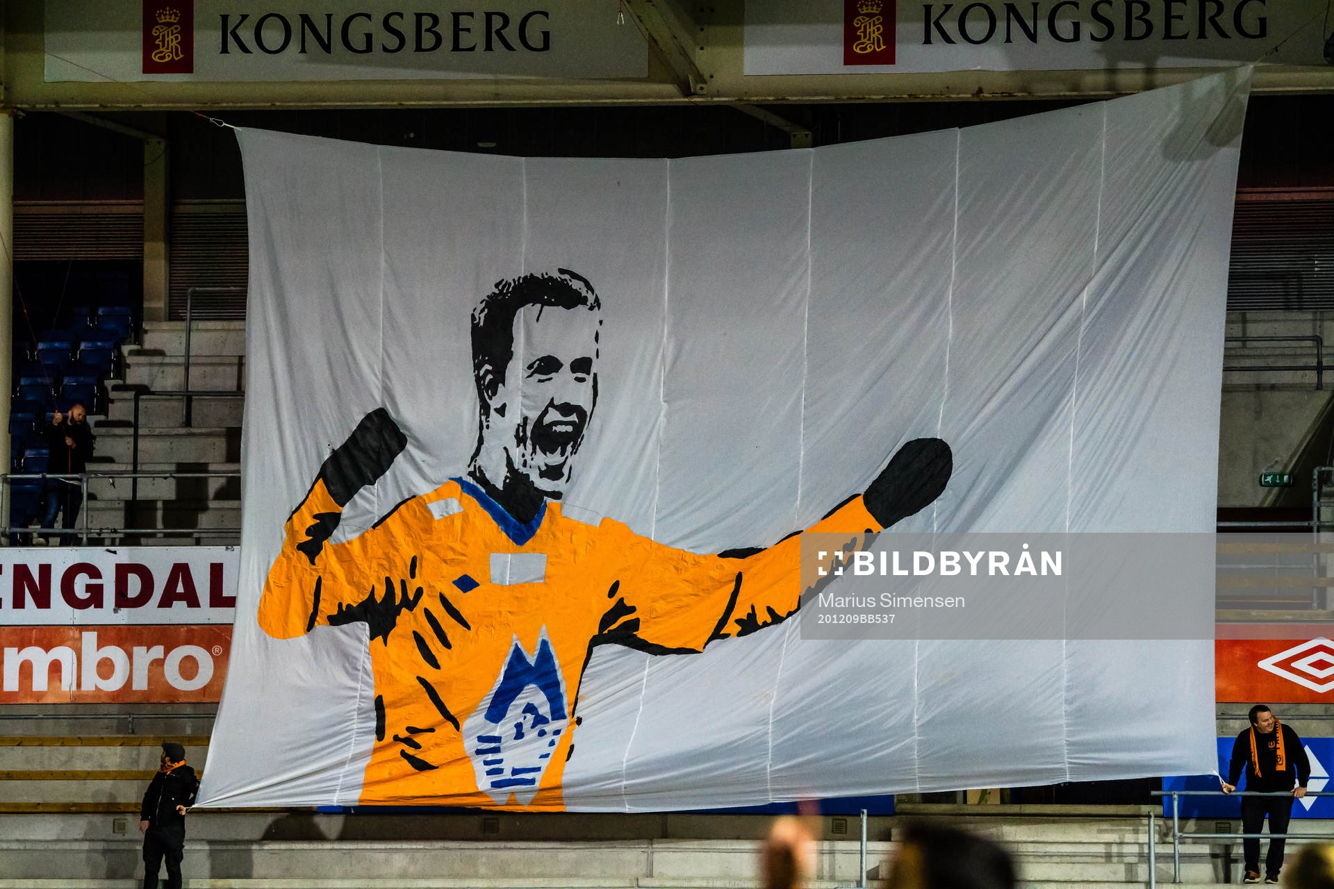 Tifo of Peter Orry Larsen of Aalesund
