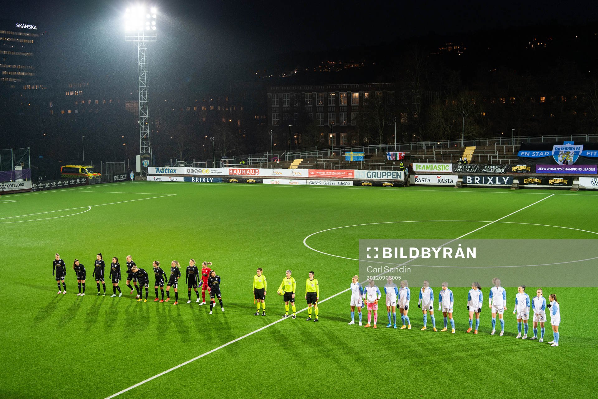 Teams of Göteborg and of Manchester City