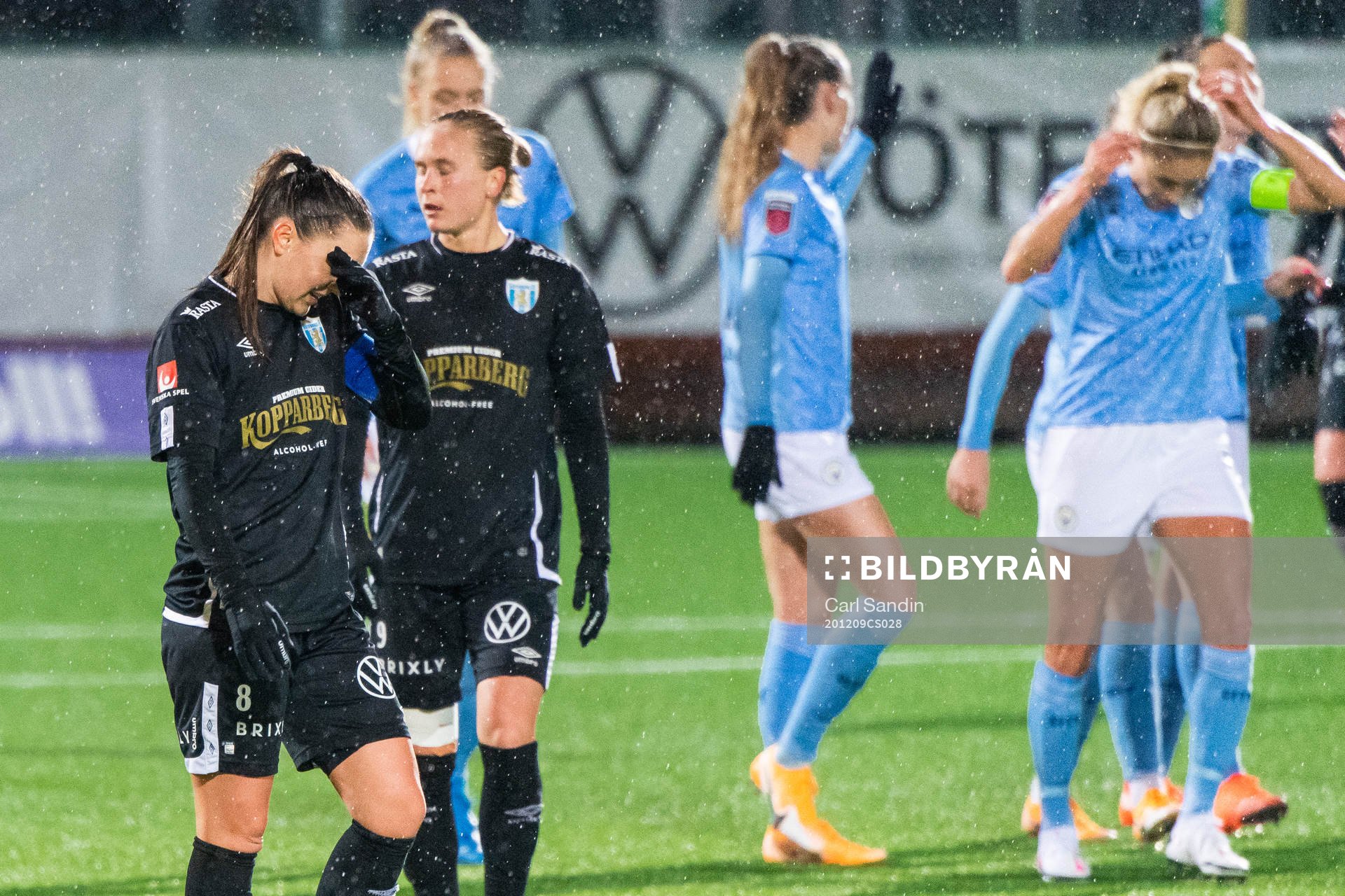 Vilde Bøe Risa of Göteborg looks dejected