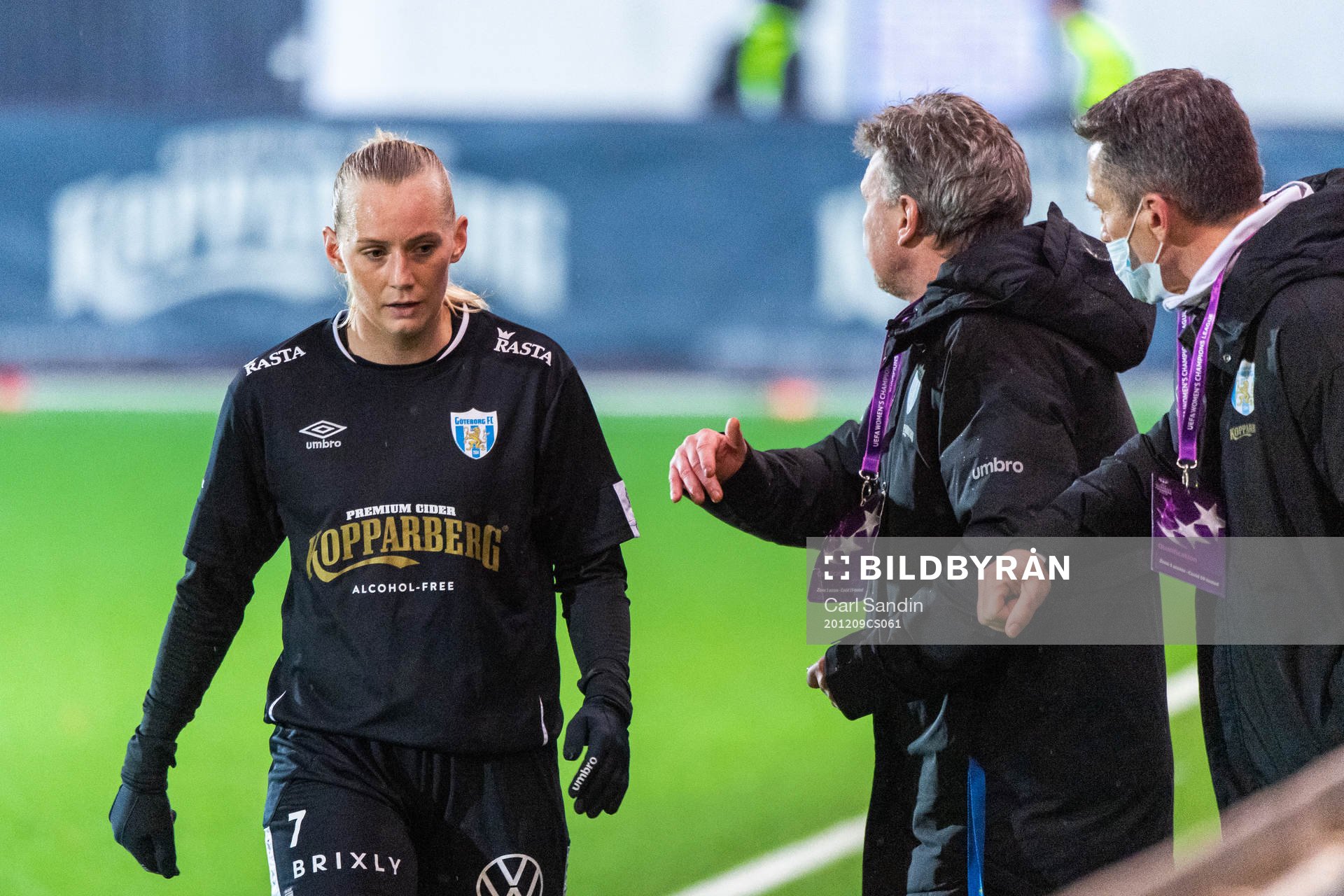 Stina Blackstenius of Göteborg is substituted