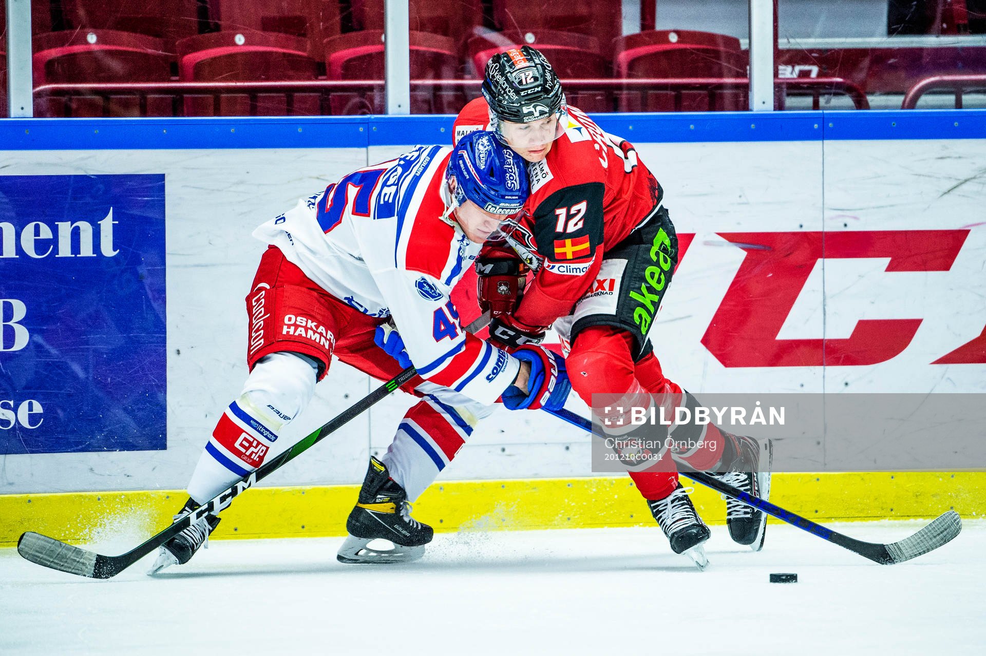 Oskarshamns Jan Ordos mot Malmö Redhawks Linus Cronholm