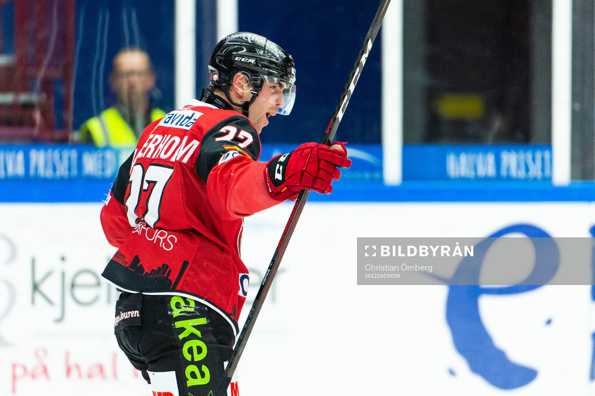 Malmö Redhawks Ponthus Westerholm jublar