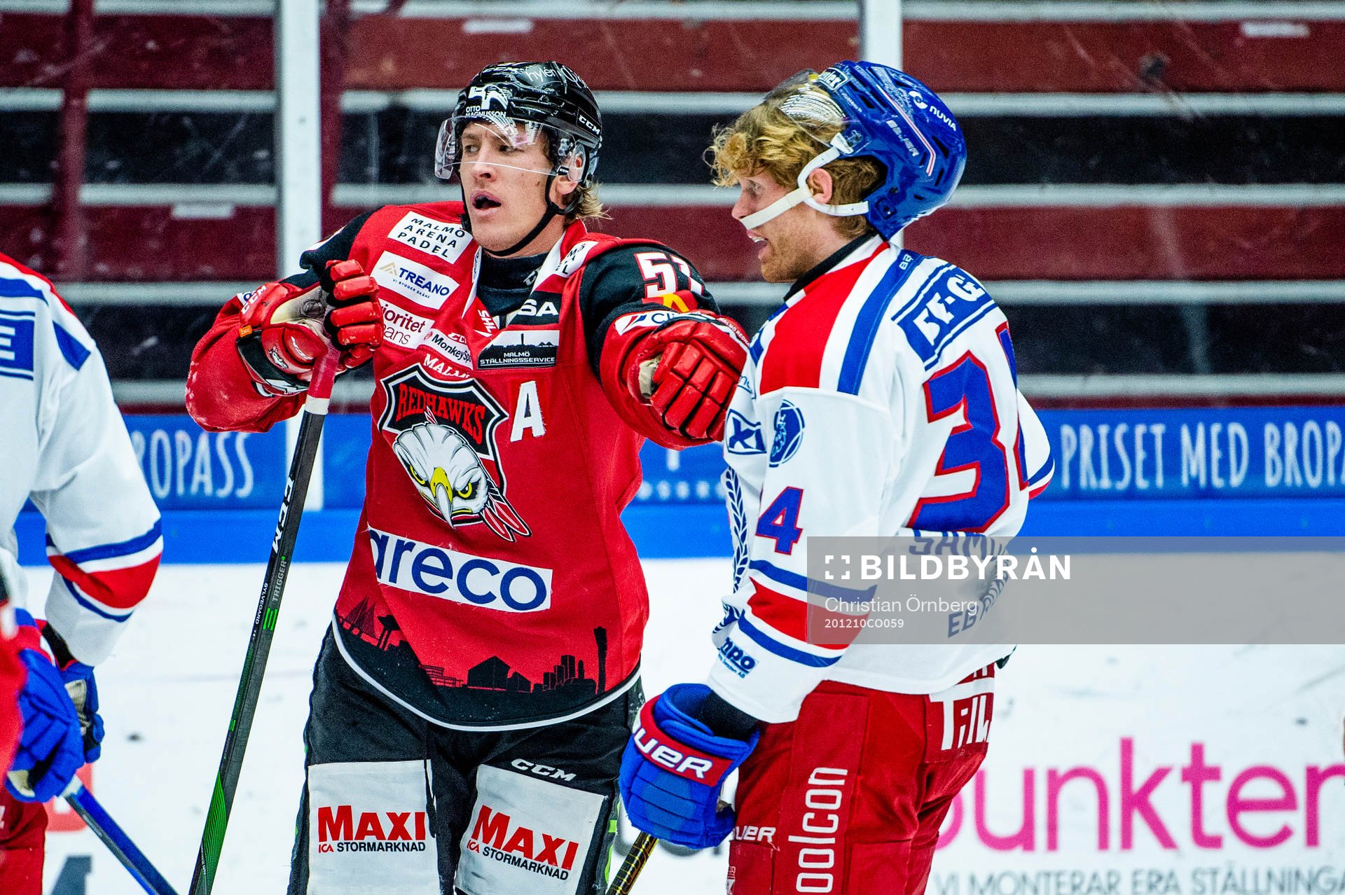 Malmö Redhawks Emil Sylvegård i bråk med Oskarshamns