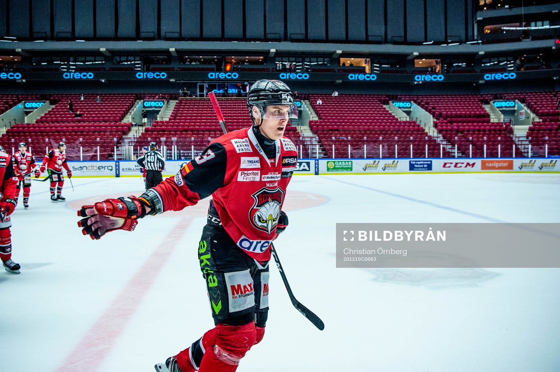 Malmö Redhawks Fredrik Händemark jublar