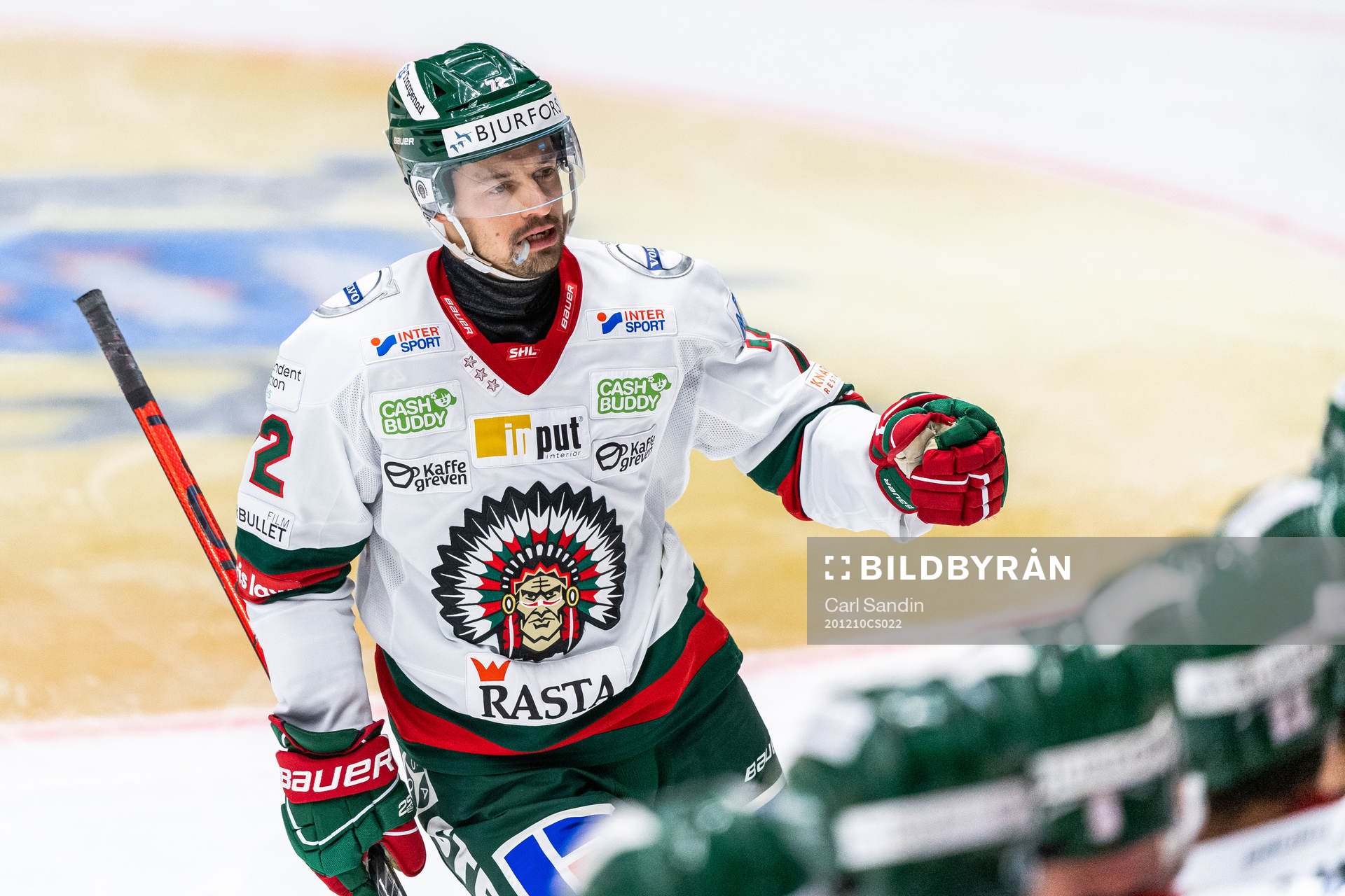Frölundas Patrik Carlsson jublar