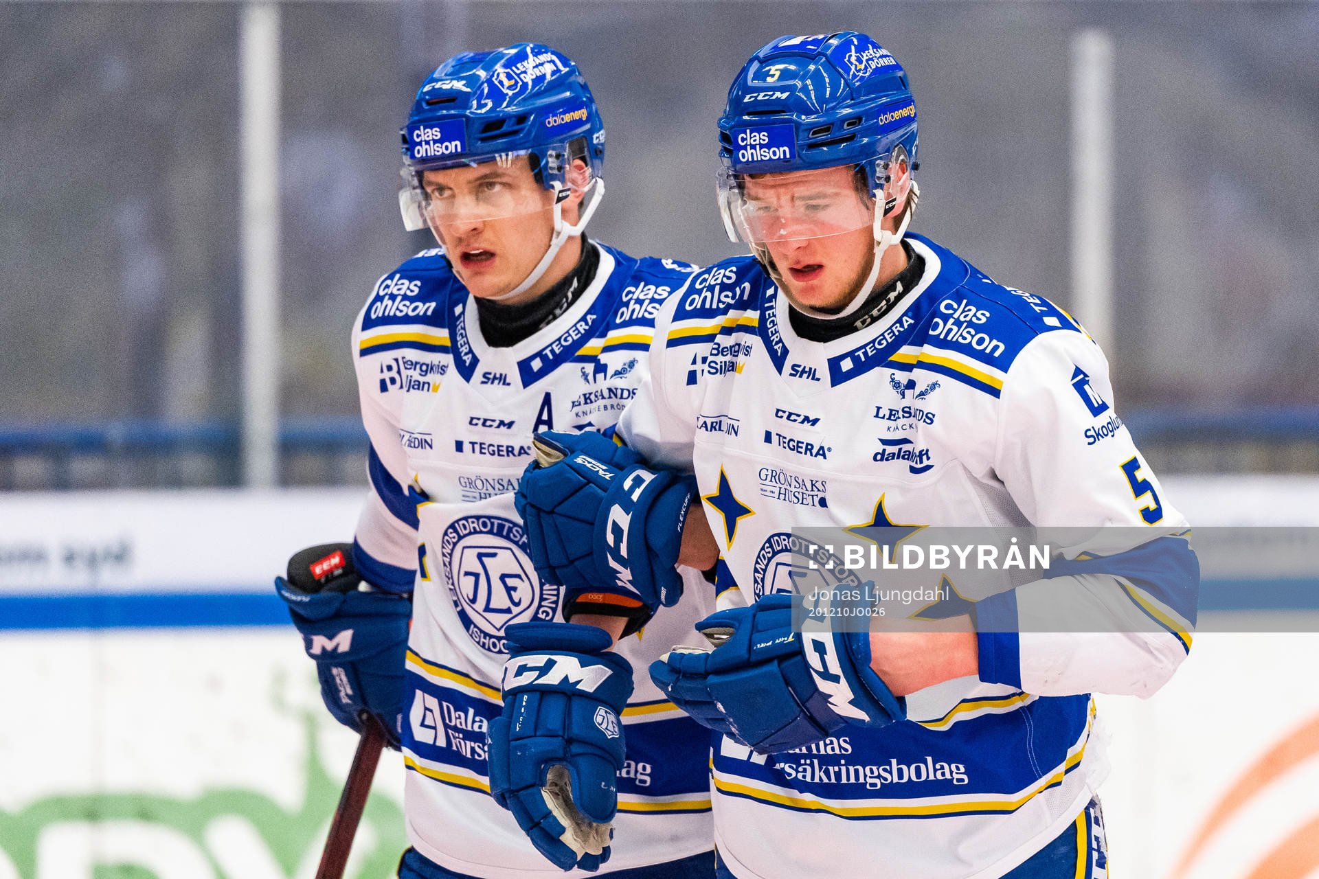Leksands Calle Själin hjälps av isen
