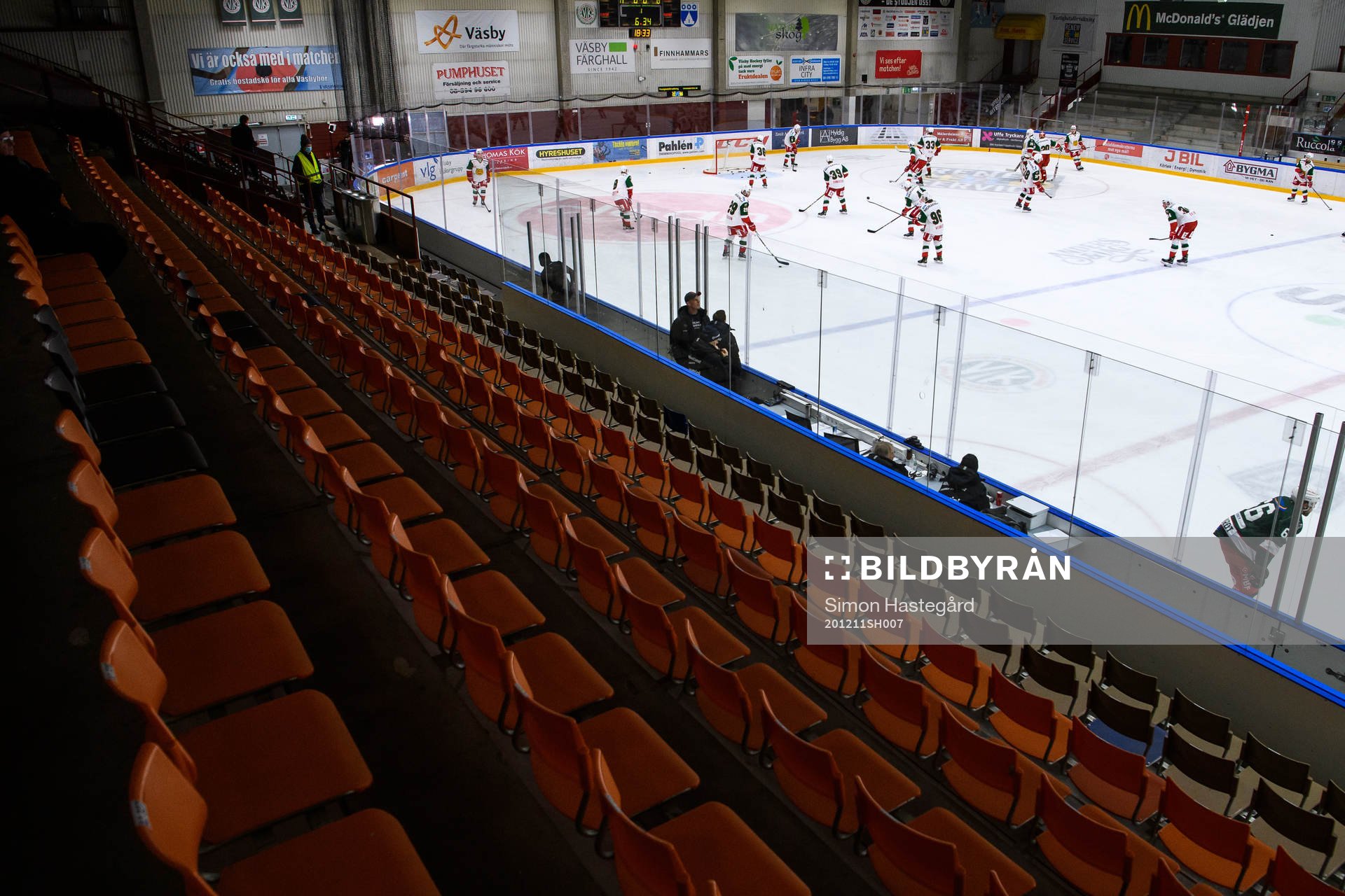 Vy från läktarplats