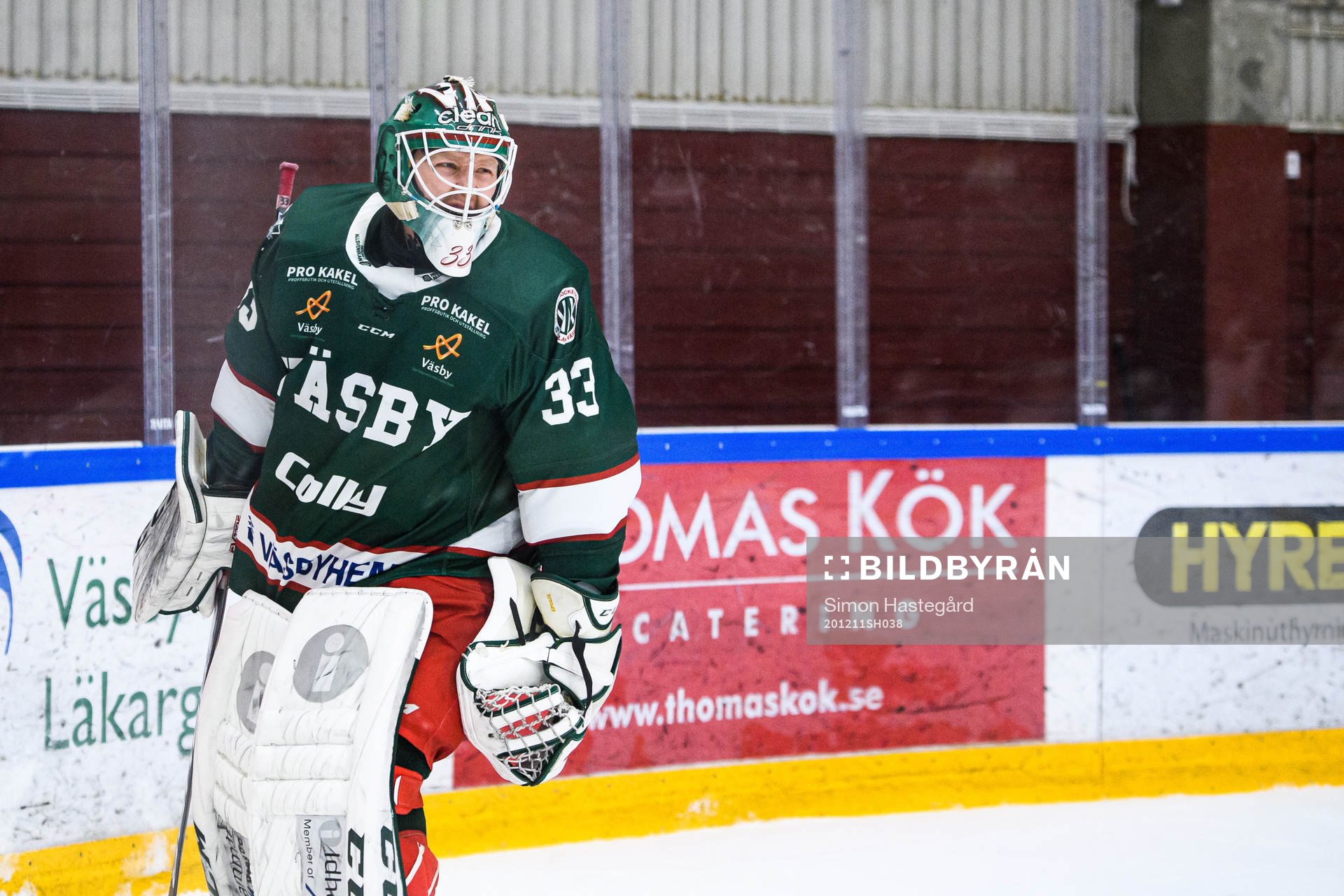 Väsbys målvakt Linus Ryttar