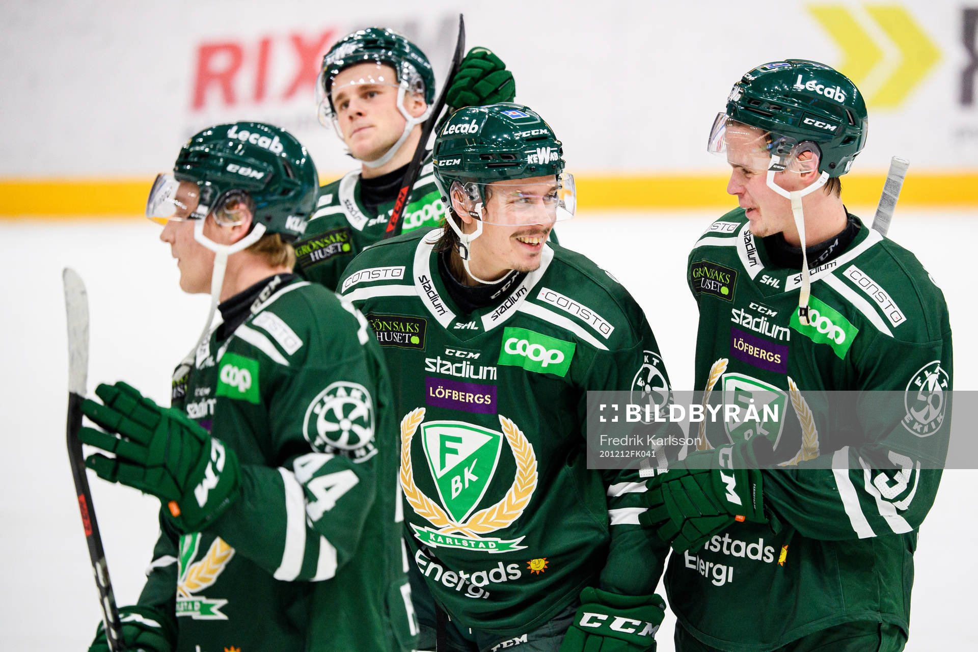 Färjestads Joakim Nygård och Carl Jakobsson jublar