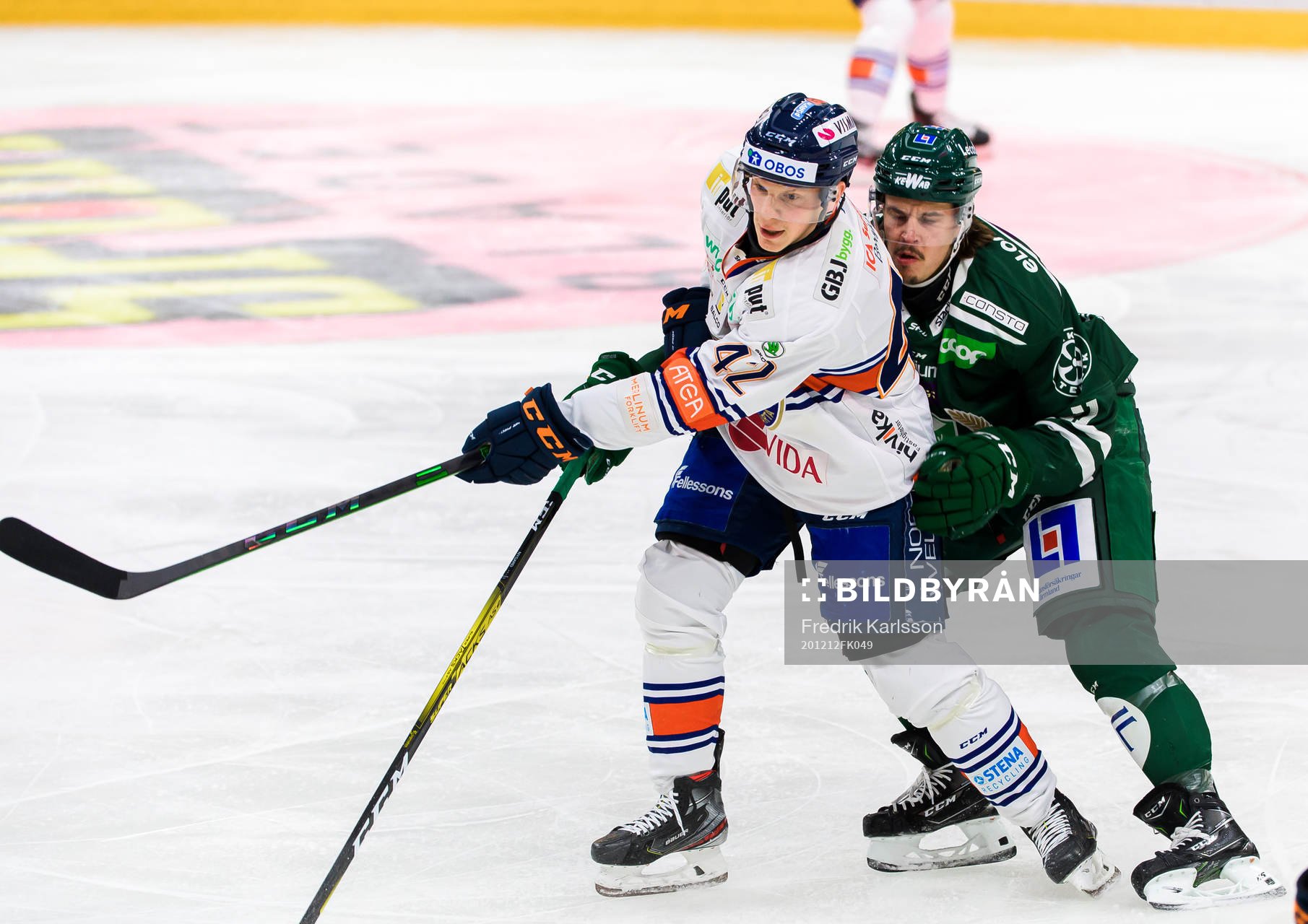Växjös Teemu Eronen och Färjestads Joakim Nygård